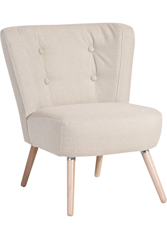 Max Winzer® Sessel »Nikki«, im Retro-Design, mit Holzbeinen kaufen