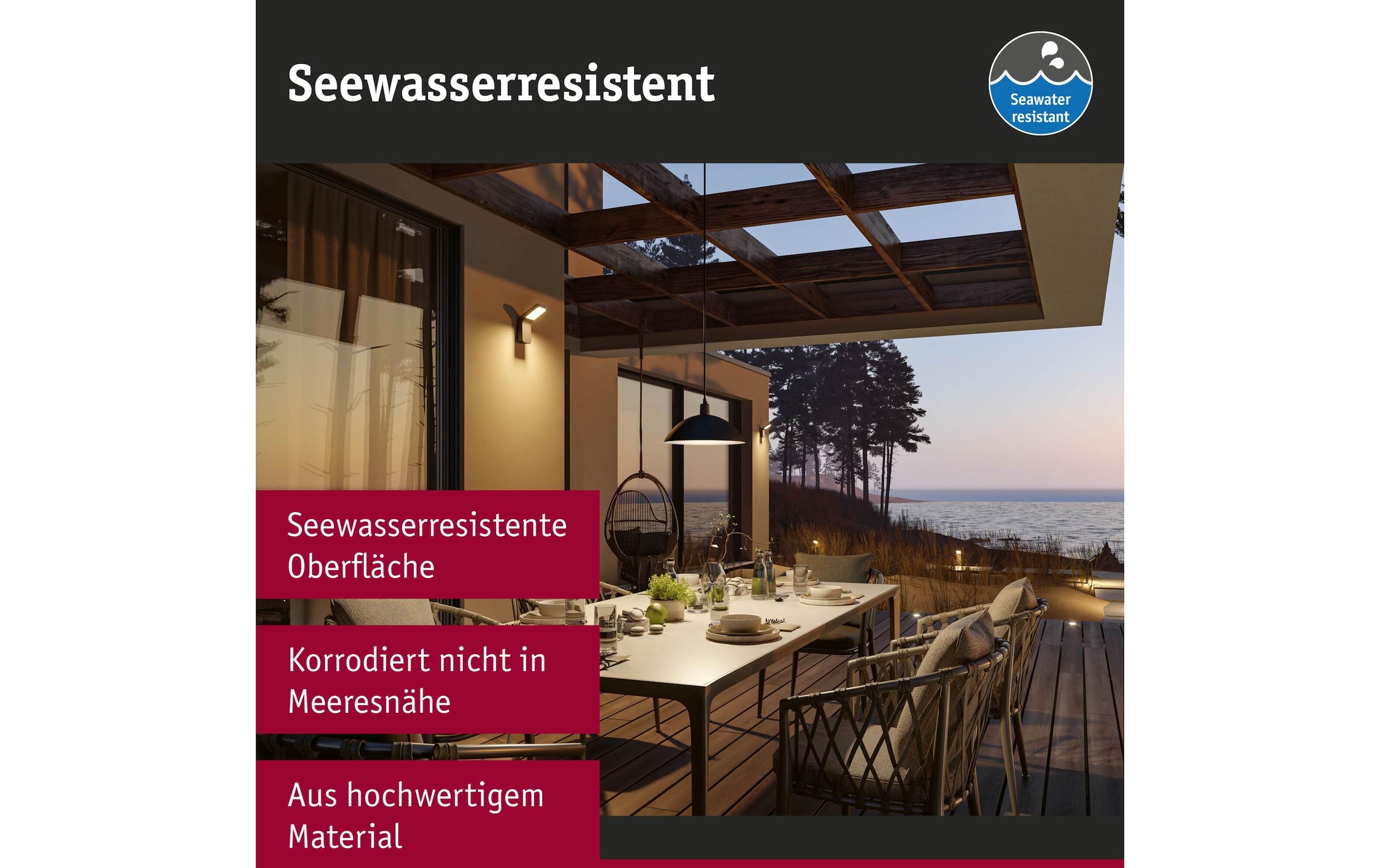 Paulmann LED Aussen-Wandleuchte »Azalena, Smart Home Zigbee 3.0«, 1 flammig