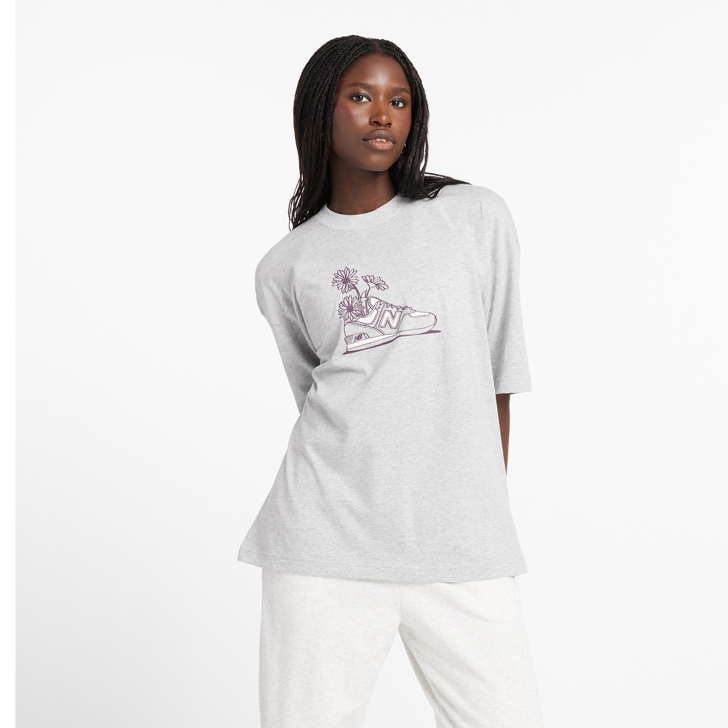 New Balance T-Shirt »Oversized Flower T-Shirt«