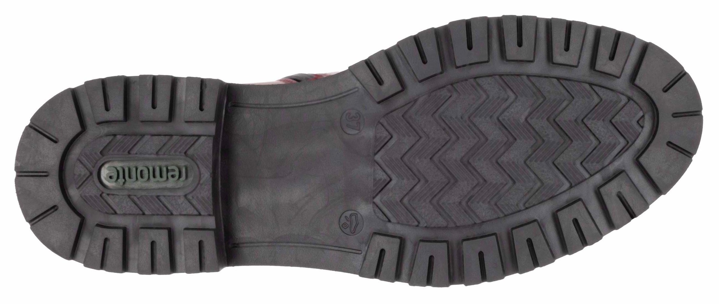 Remonte Schnürstiefelette, Blockabsatz, Schnürboots, Chunky Boots mit Kontrast-Rahmennaht