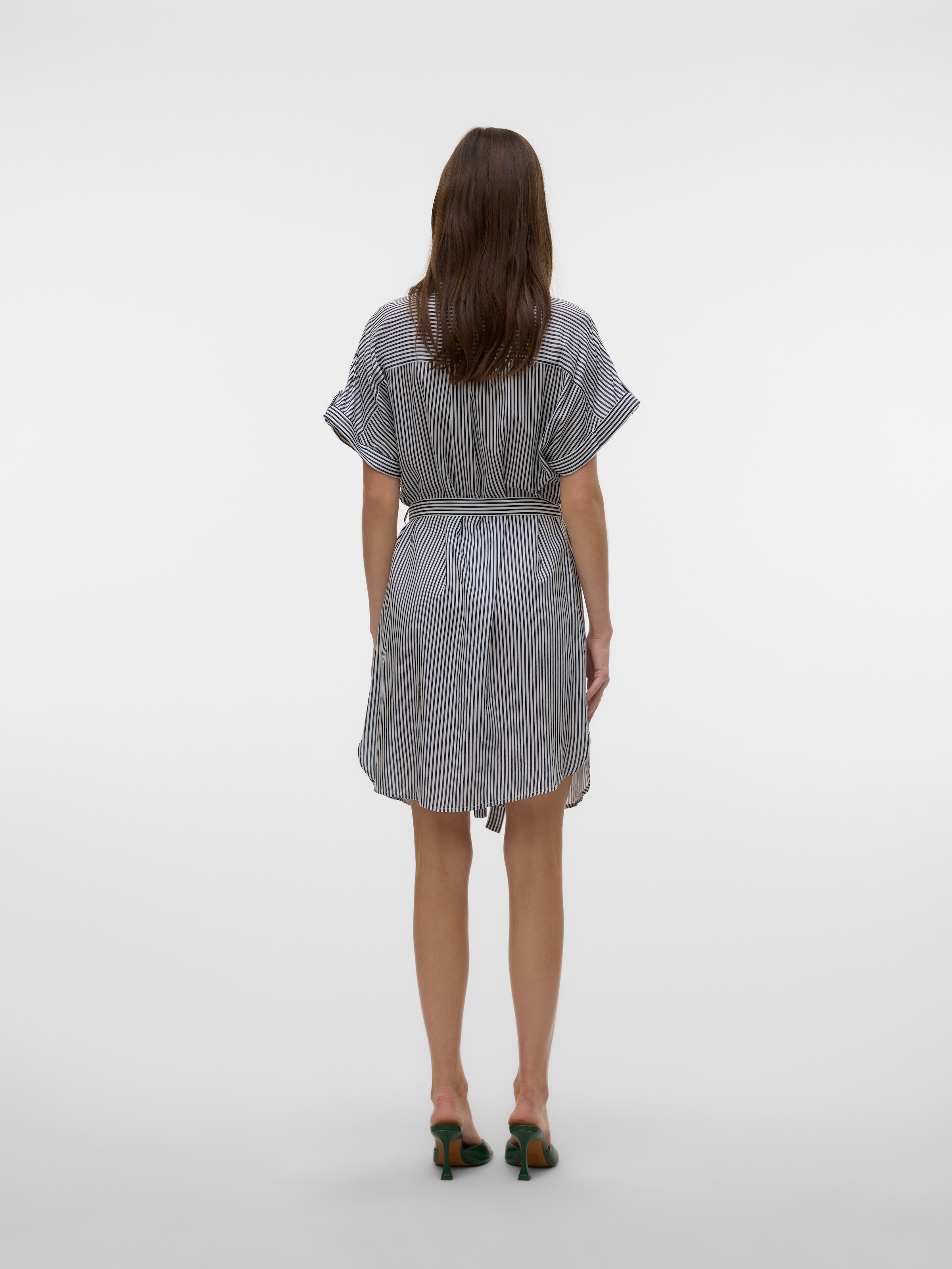 Vero Moda Midikleid »VMBUMPY SS SHORT SHIRT DRESS WVN GA NOOS«, Sommerkleid