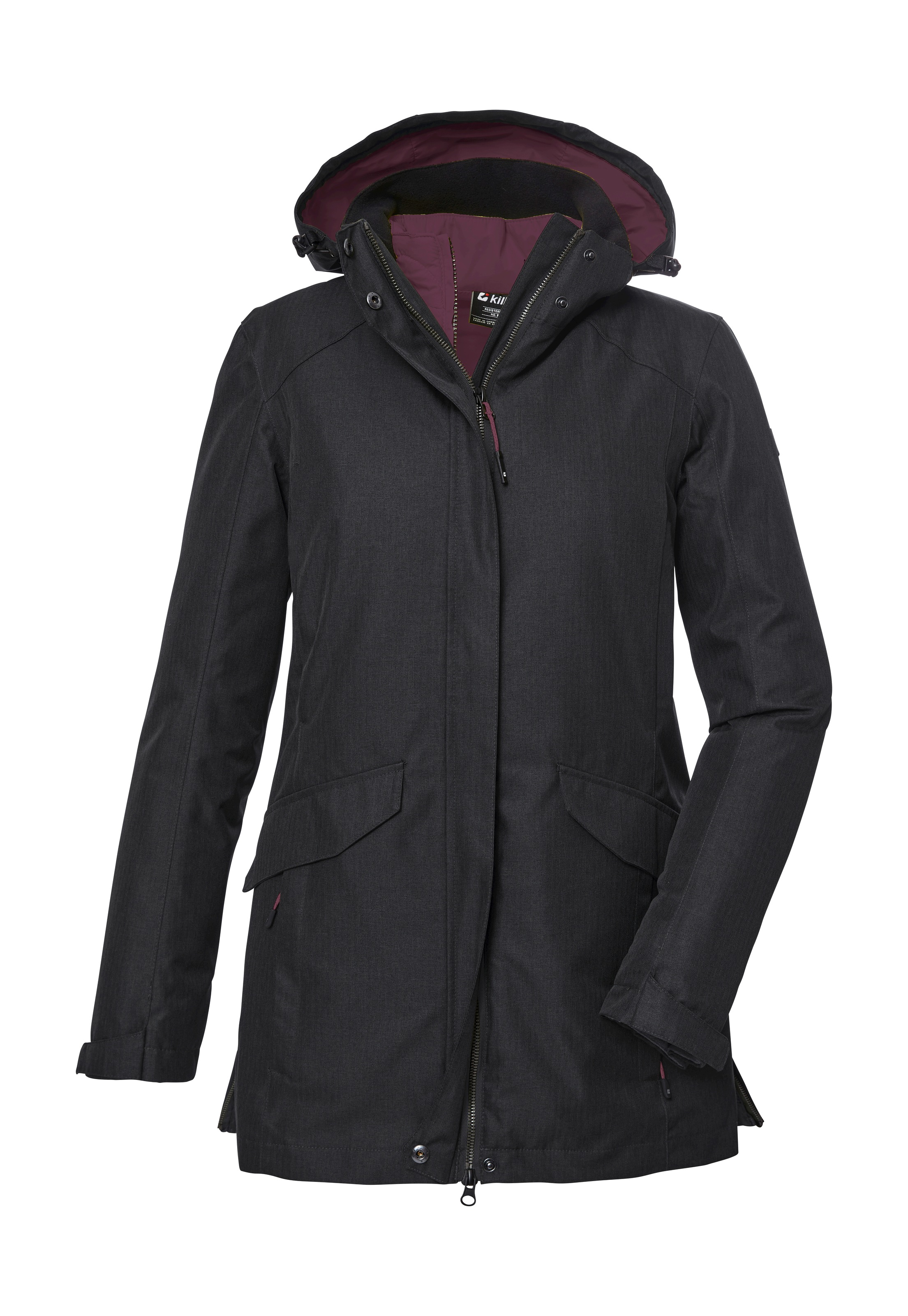 Killtec 3-in-1-Funktionsjacke »KOW 17 WMN JCKT« 3 in 1 Funktionsjacke, wasserdicht, atmungsaktiv, abnehmbare Kapuze