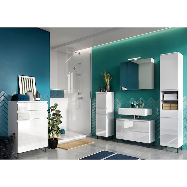GERMANIA Waschbeckenunterschrank »Scantic«, Breite 80 cm, Badezimmerschrank,  verstellbarer Einlegeboden online kaufen | Jelmoli-Versand