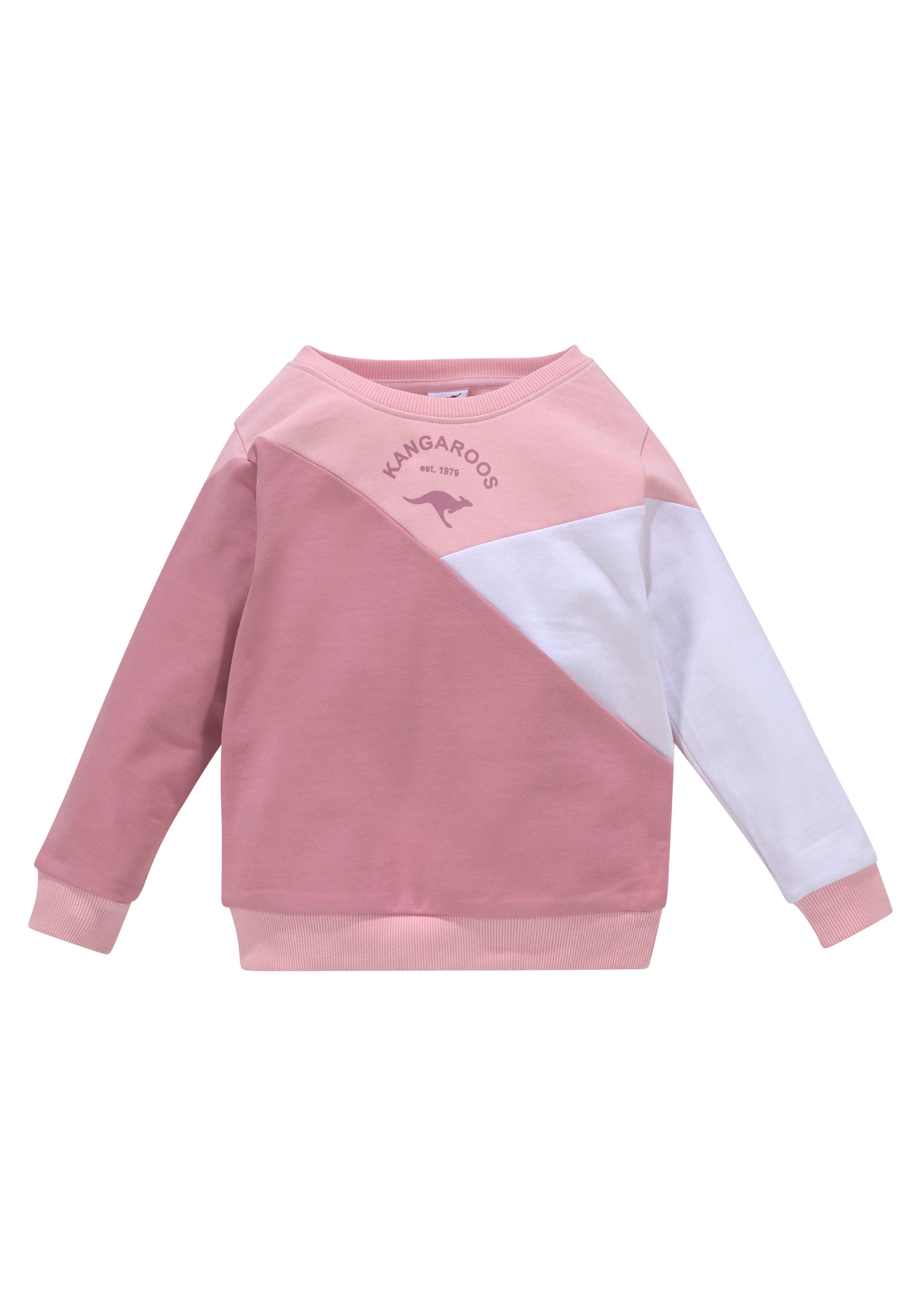 KangaROOS Sweatshirt »Kleine Mädchen«, Langarm, hüftlang, lockere Passform, mit Logodruck