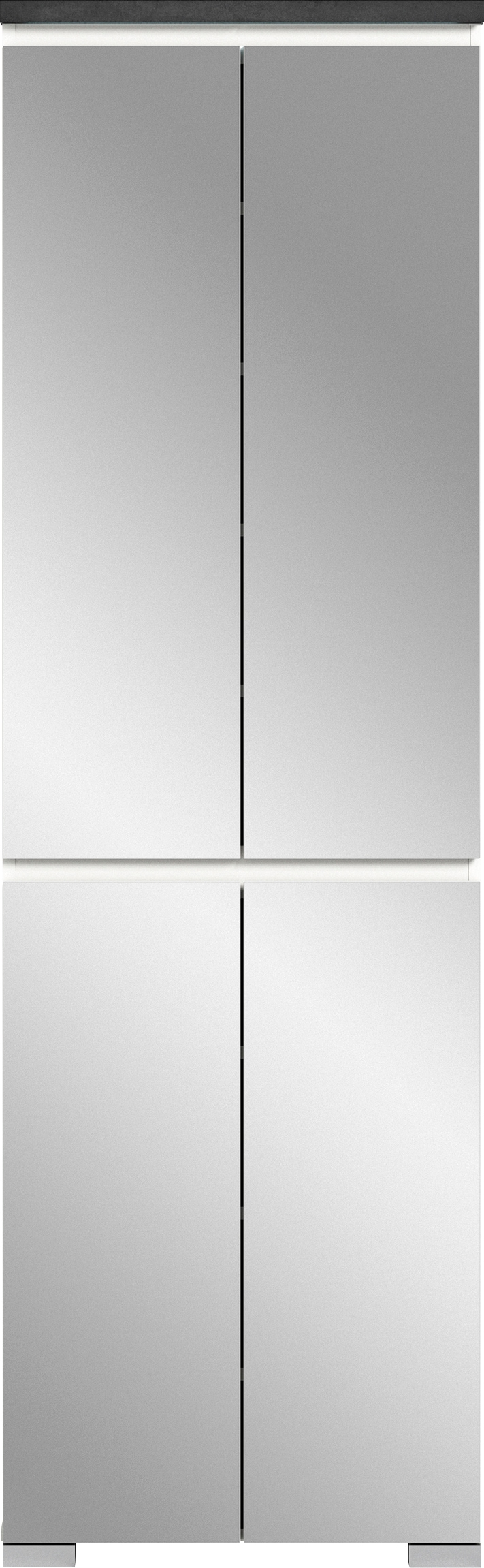 INOSIGN Schuhschrank »Skoskap, Tiefe 40 cm, 4 Türen, 9 Fächer, 7 verstellbare Einlegeböden«, Platz für ca. 27 Schuhpaare, Hochschrank, Spiegelschrank,Dielenschrank