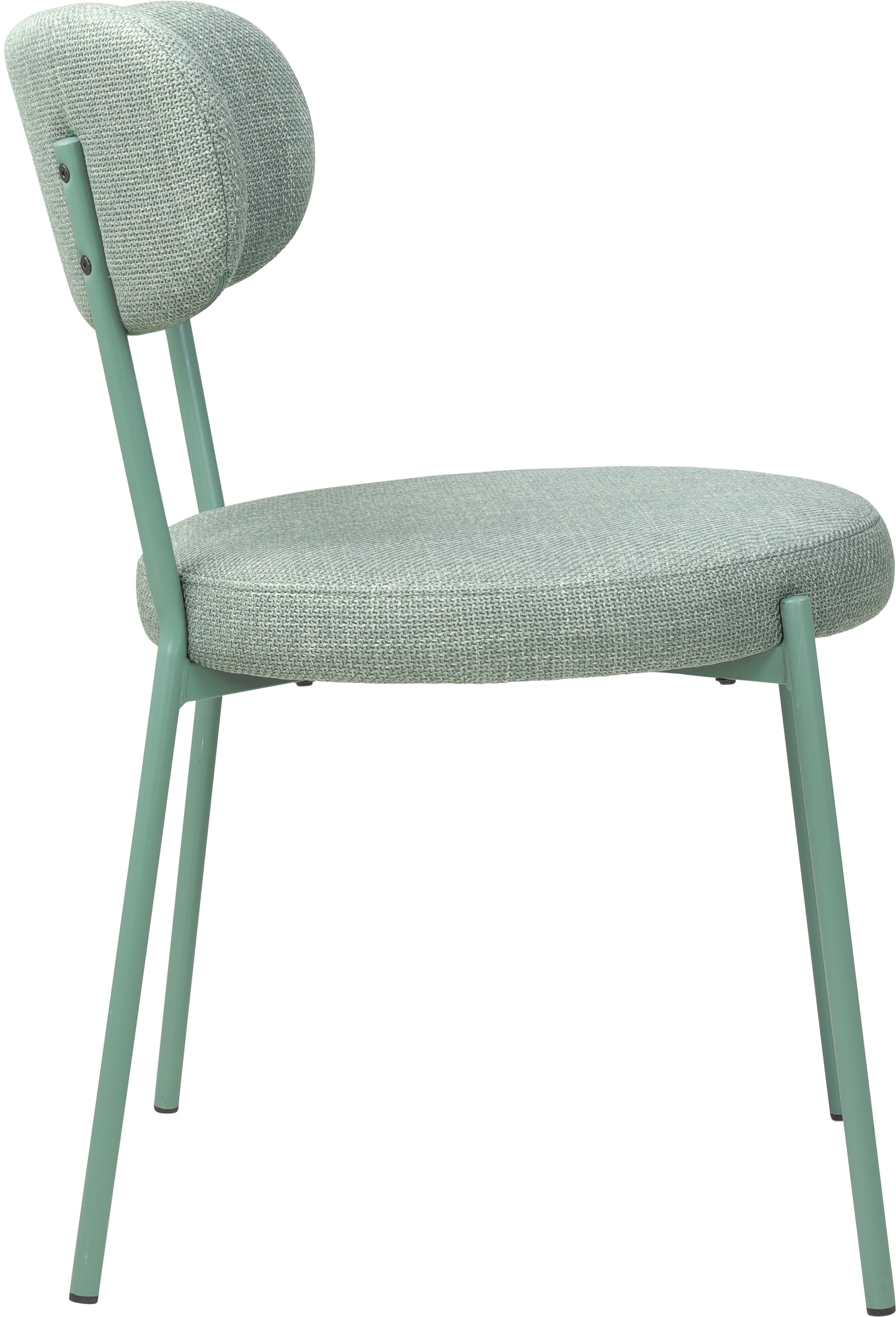 TOM TAILOR HOME 4-Fussstuhl »SOFT PAD CHAIR«, (Set), 2 St., Webstoff, Esszimmerstuhl, 4-Fussgestell, mit Rückenausschnitt