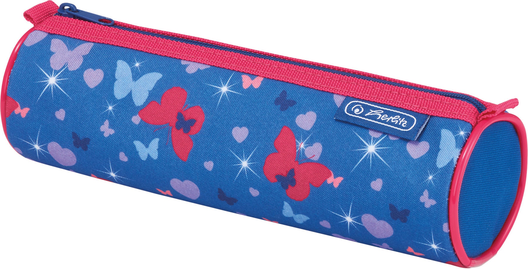 Herlitz Schulrucksack »SoftLight Plus Butterfly«, Reflektoren-Floureszierende Flächen, mit 2 abnehmbaren Applikationen