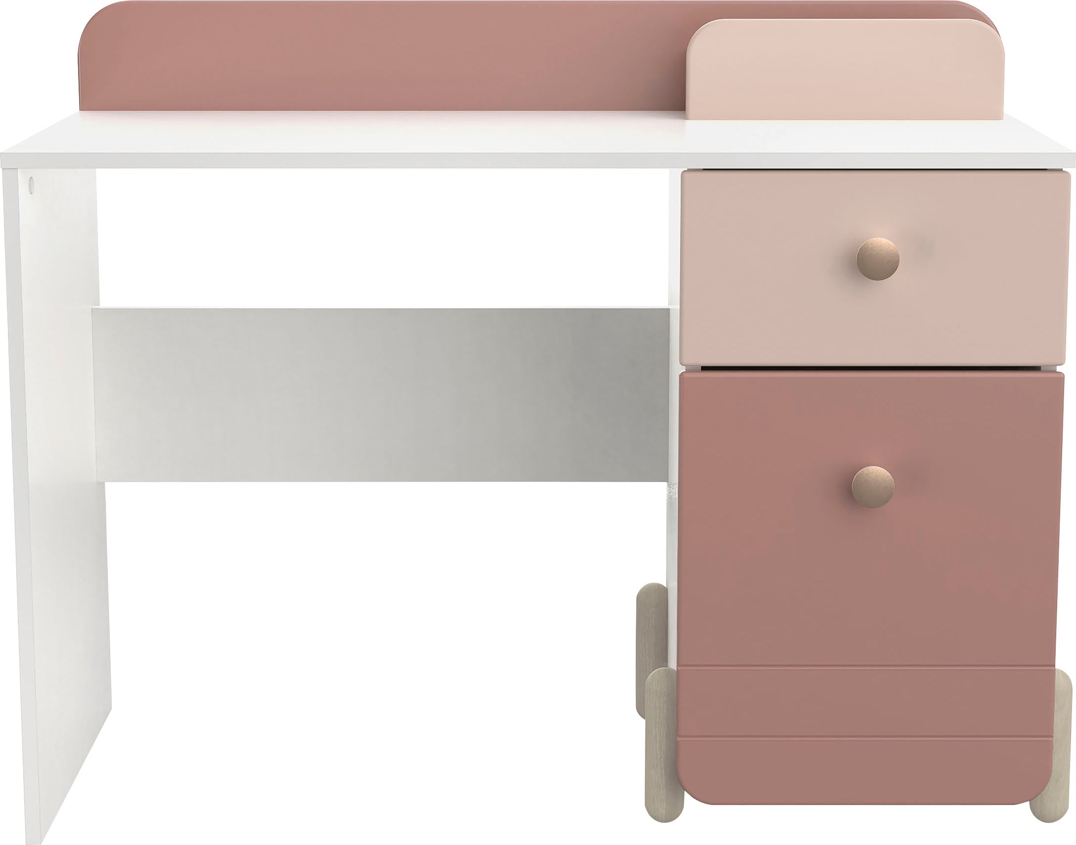 Demeyere GROUP Kinderschreibtisch »Jade« Schublade, Stauraum, Runde Knopfgriffe mit Roségold-Finish