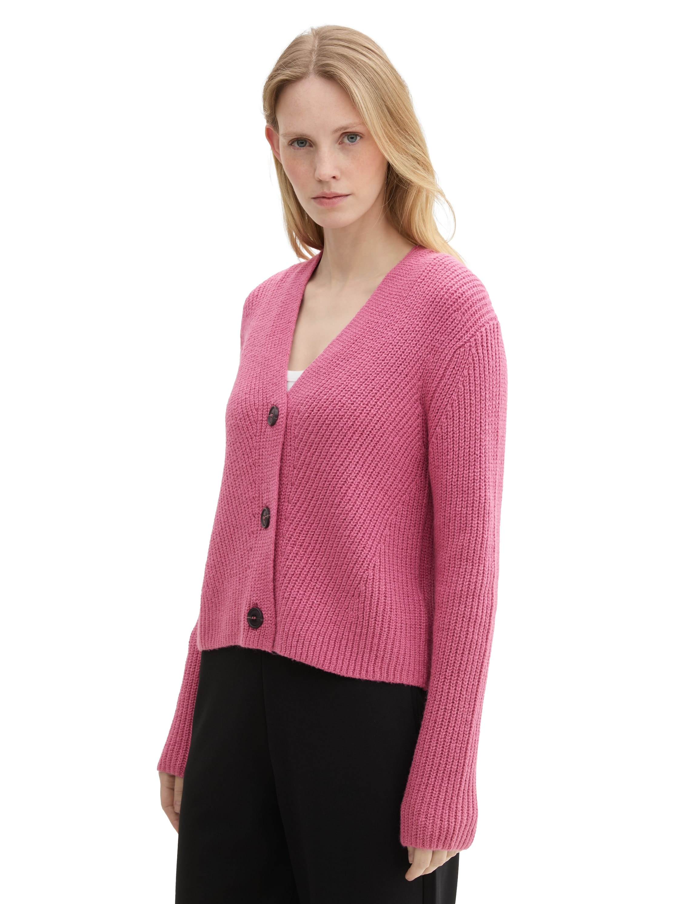 TOM TAILOR Strickjacke, mit Knopfleiste