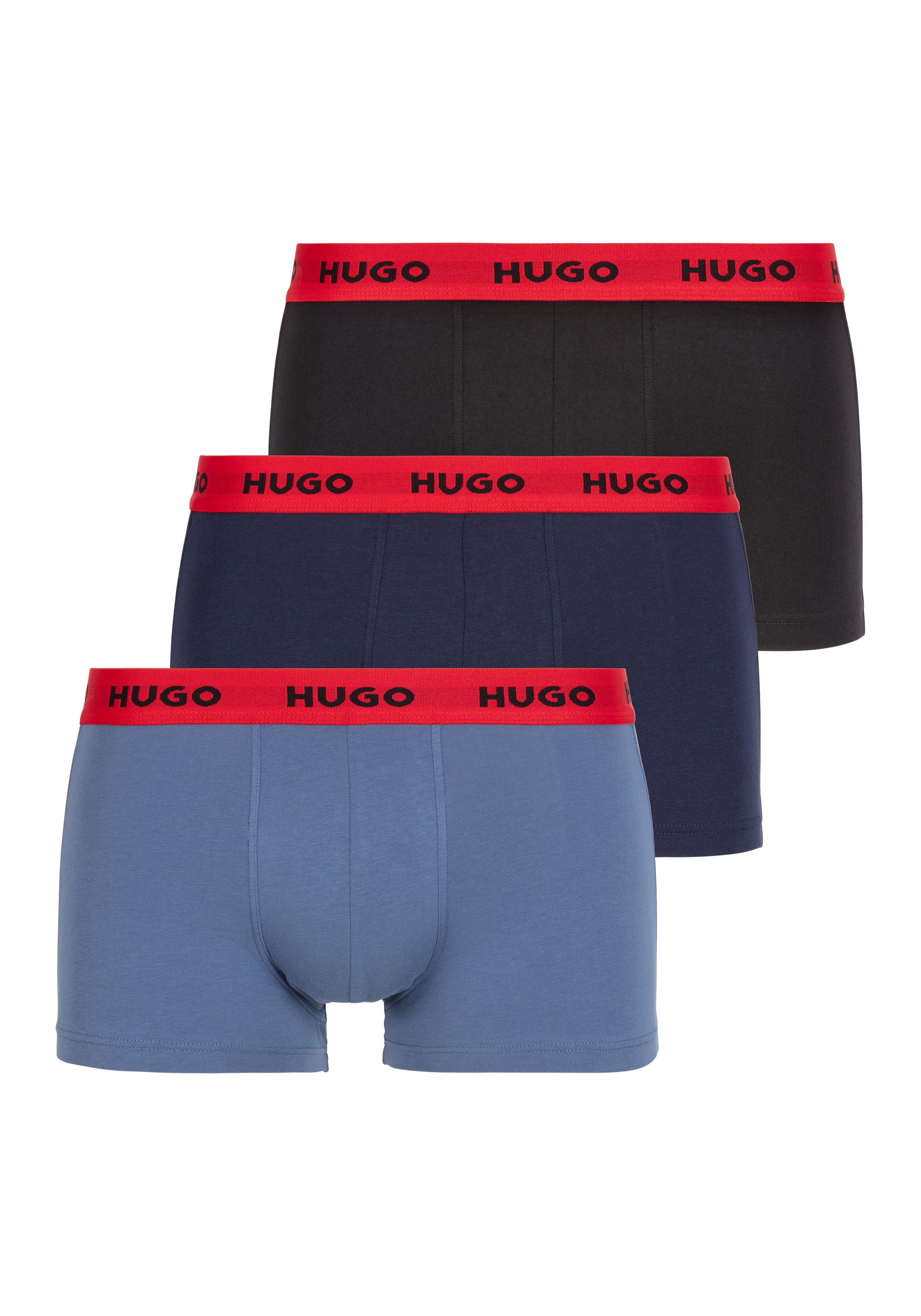 HUGO Underwear Trunk »TRUNK TRIPLET PACK« Packung, 3 Stk. mit Logoschriftzug auf dem Bund
