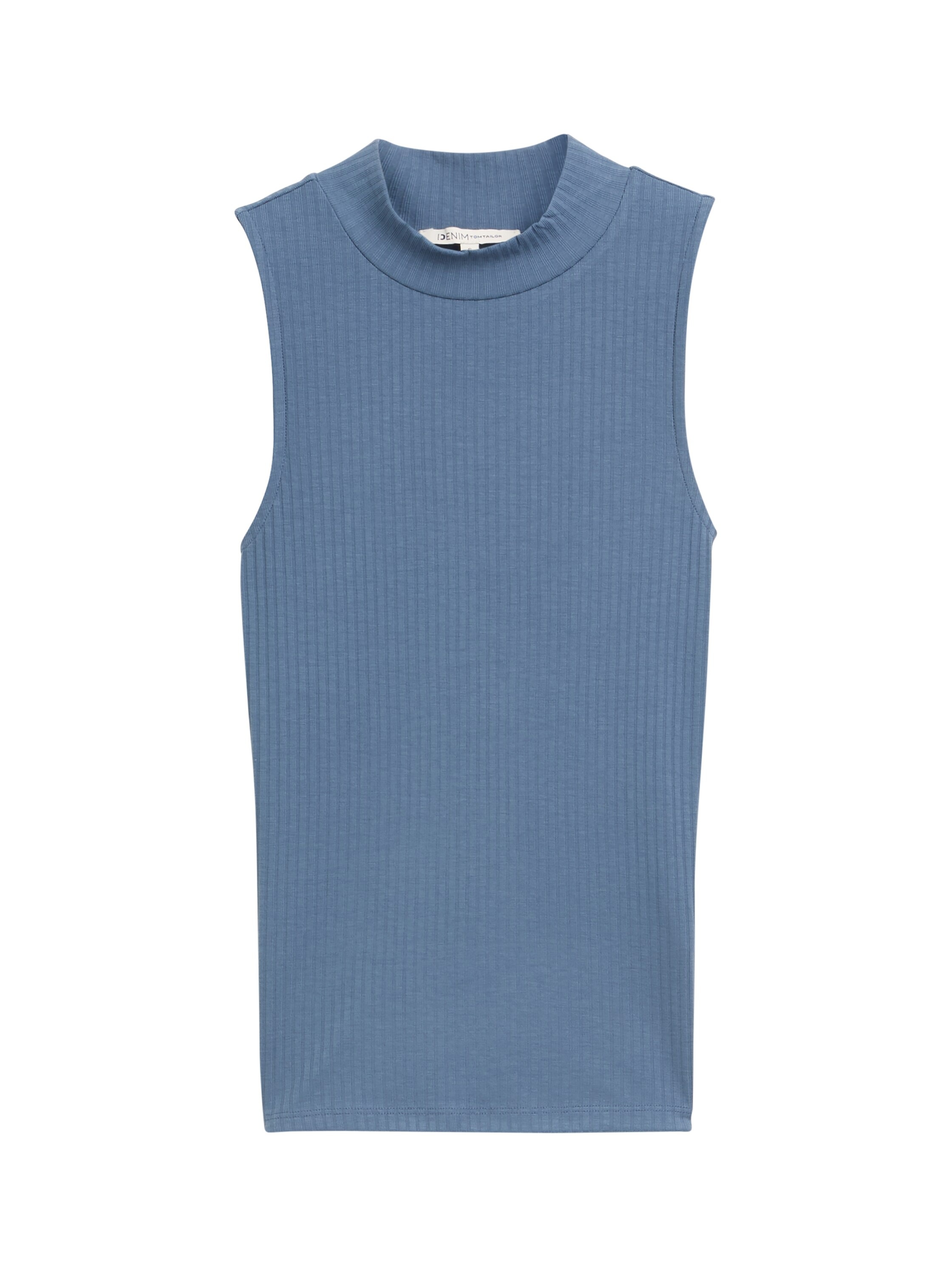 TOM TAILOR Denim T-Shirt, mit Rippstruktur