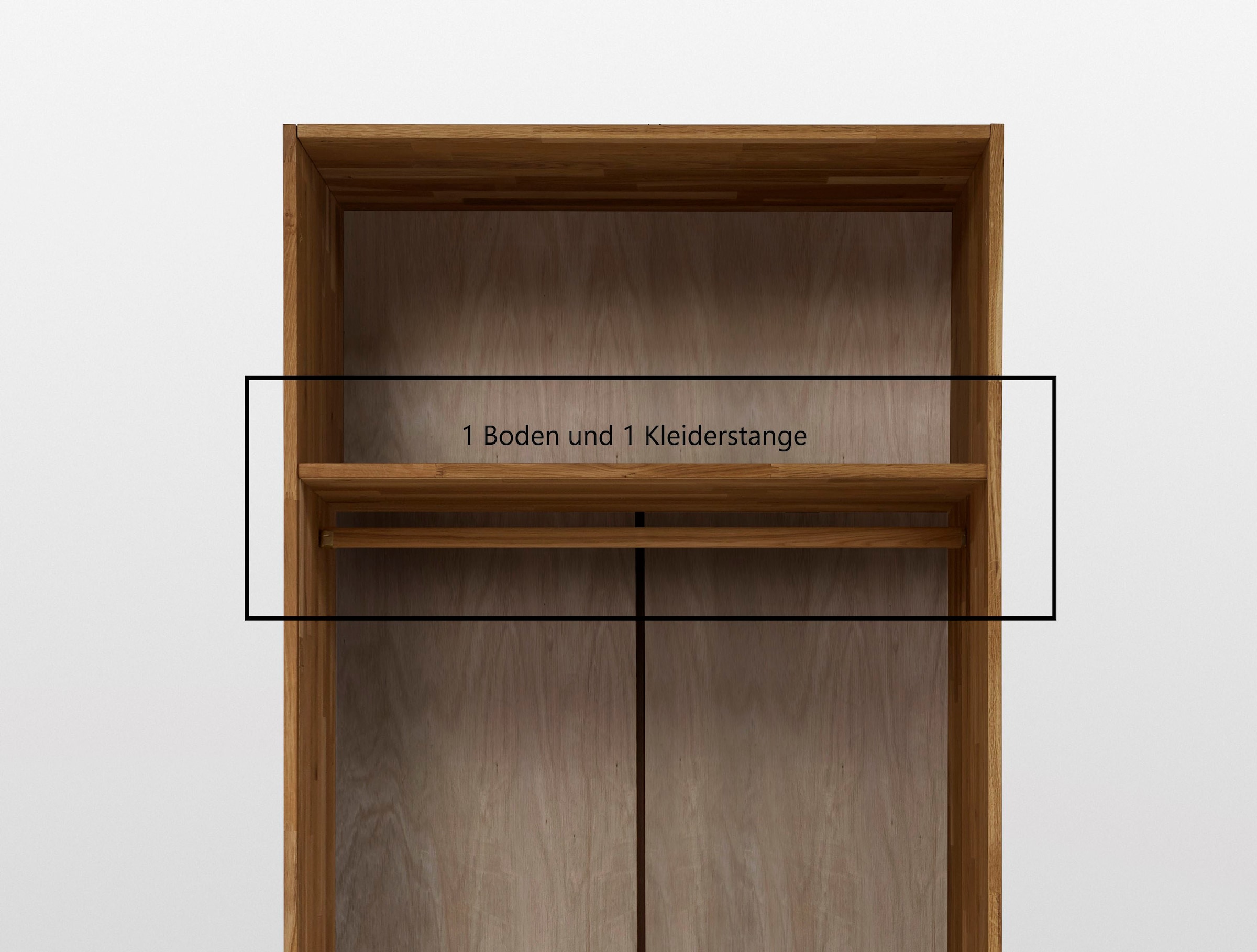 Home affaire Kleiderschrank »Modesty II«, aus massivem Kernbuchenholz, in unterschiedlichen Schrankbreiten