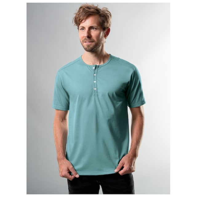 Trigema T-Shirt »TRIGEMA T-Shirt mit Knopfleiste DELUXE Baumwolle« online  bestellen | Jelmoli-Versand