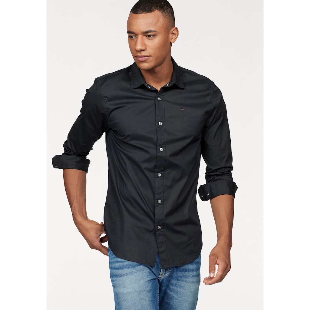 Tommy Jeans Langarmhemd »Sabim Stretch Hemd Shirt«, Stretch Hemd, Premium, Slim Fit, mit Elasthan