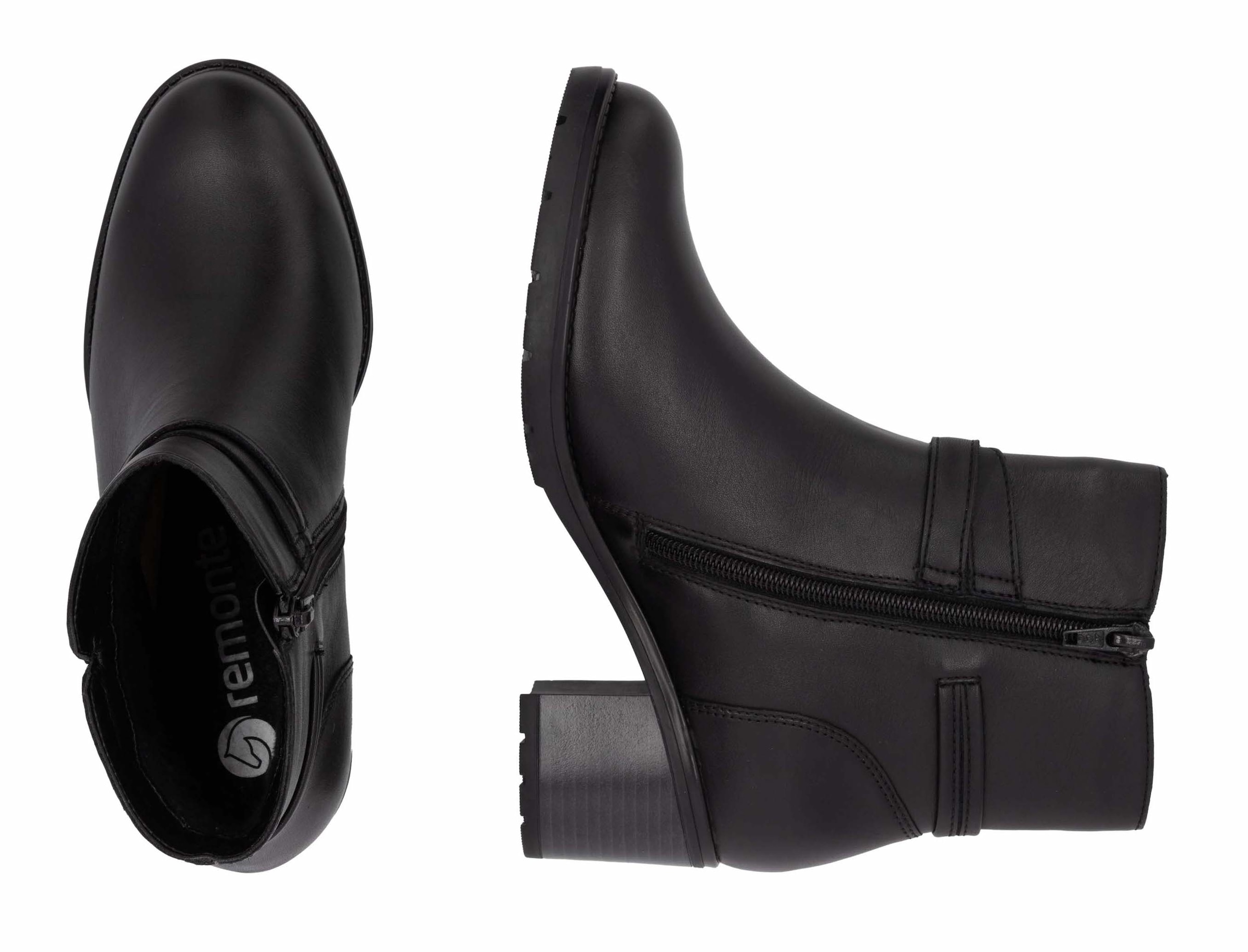 Remonte Stiefelette, Blockabsatz, Herbstmode, Businessschuh mit Innenreissverschluss