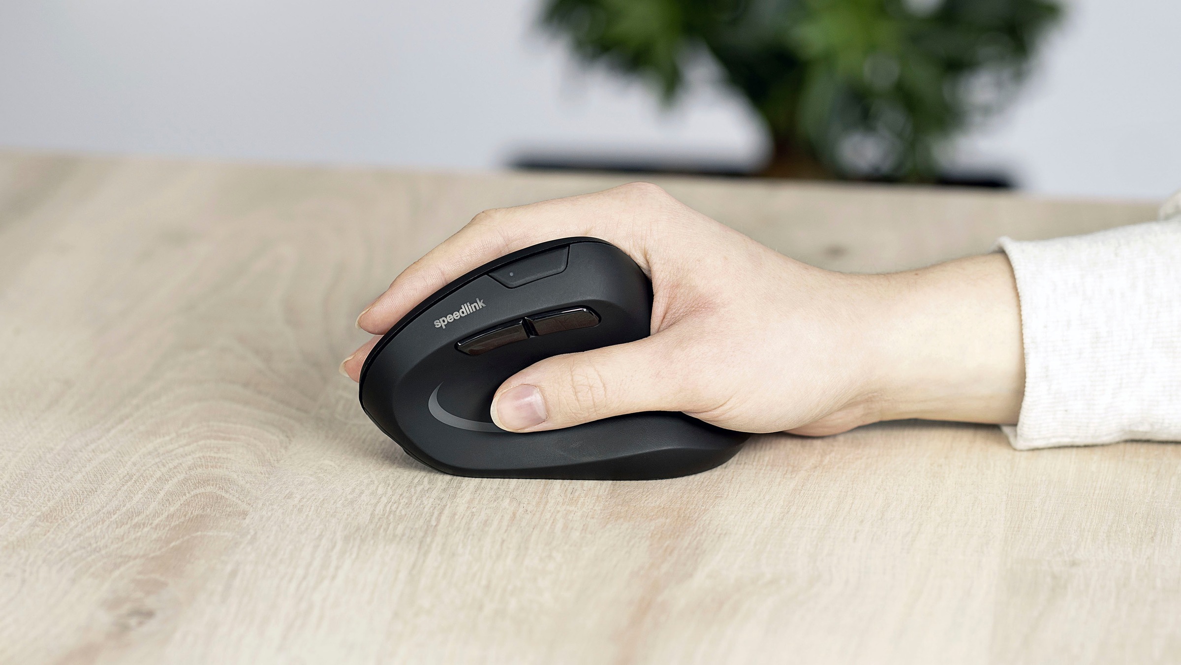 Speedlink ergonomische Maus »PIAVO PRO RGB Rechargeable Vertical Ergonomic, Wireless«, wiederaufladbar, leise Tasten