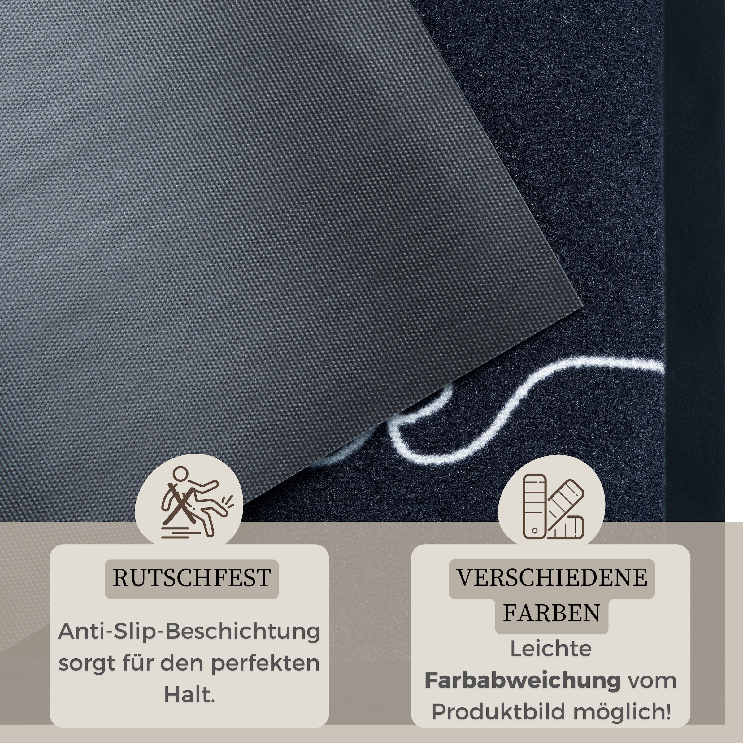 HANSE Home Fussmatte »Cozy Welcome«, rechteckig, 5 mm Höhe, Waschbar, Schmutzfangmatte, Outdoor, Innen, Rutschfest, Wetterfest