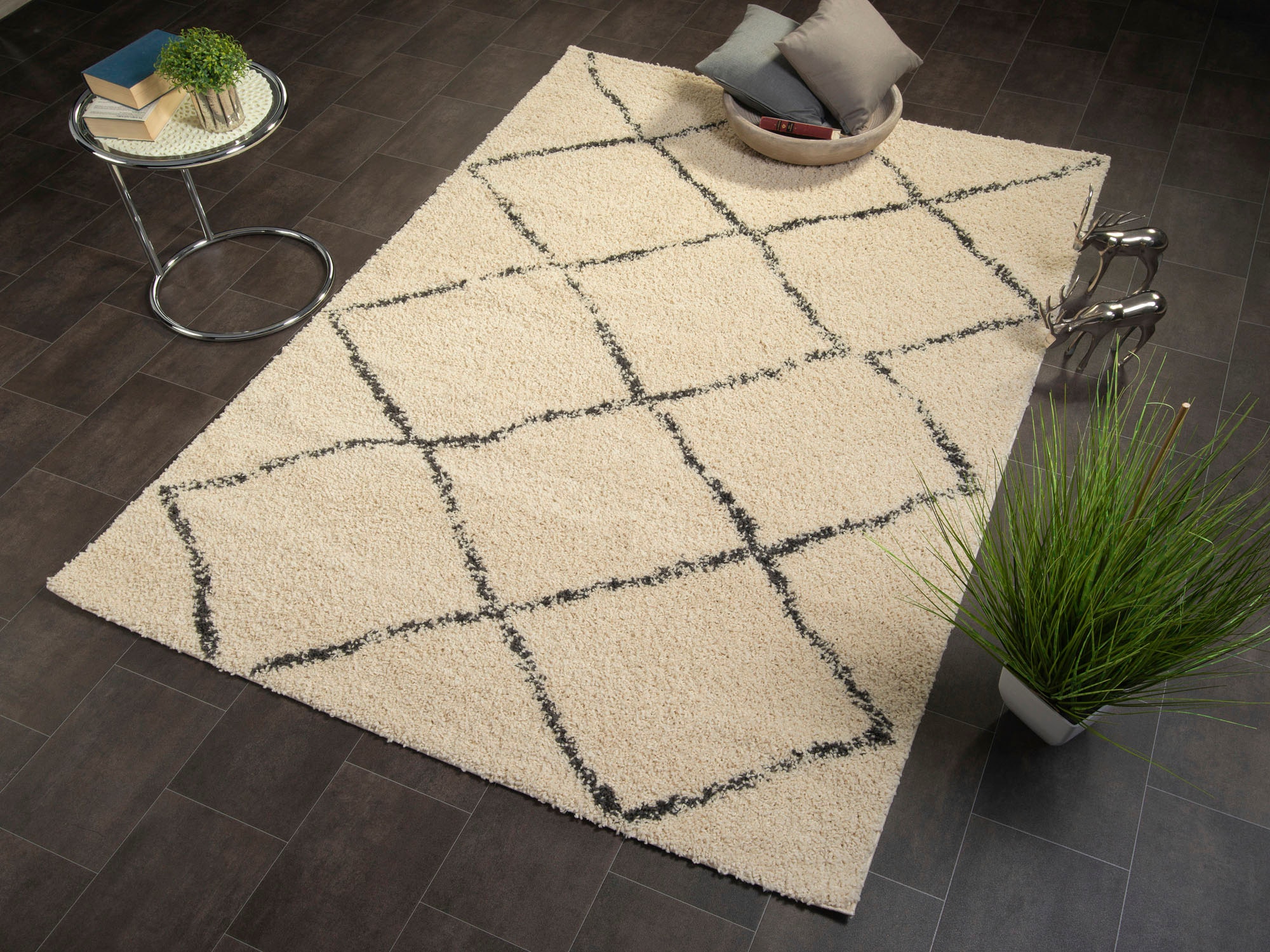 OCI DIE TEPPICHMARKE Hochflor-Teppich »Stockholm«, rechteckig, 30 mm Höhe, Wohnzimmer