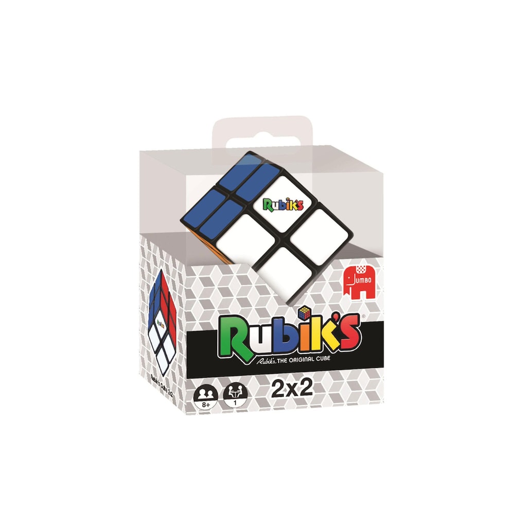Jumbo_ALT Lernspielzeug »Jumbo Knobelspiel Rubik's Cube 2x2«, (Spieldauer: 60 min), Sprache: Französisch, Multilingual, Englisch, Deutsch