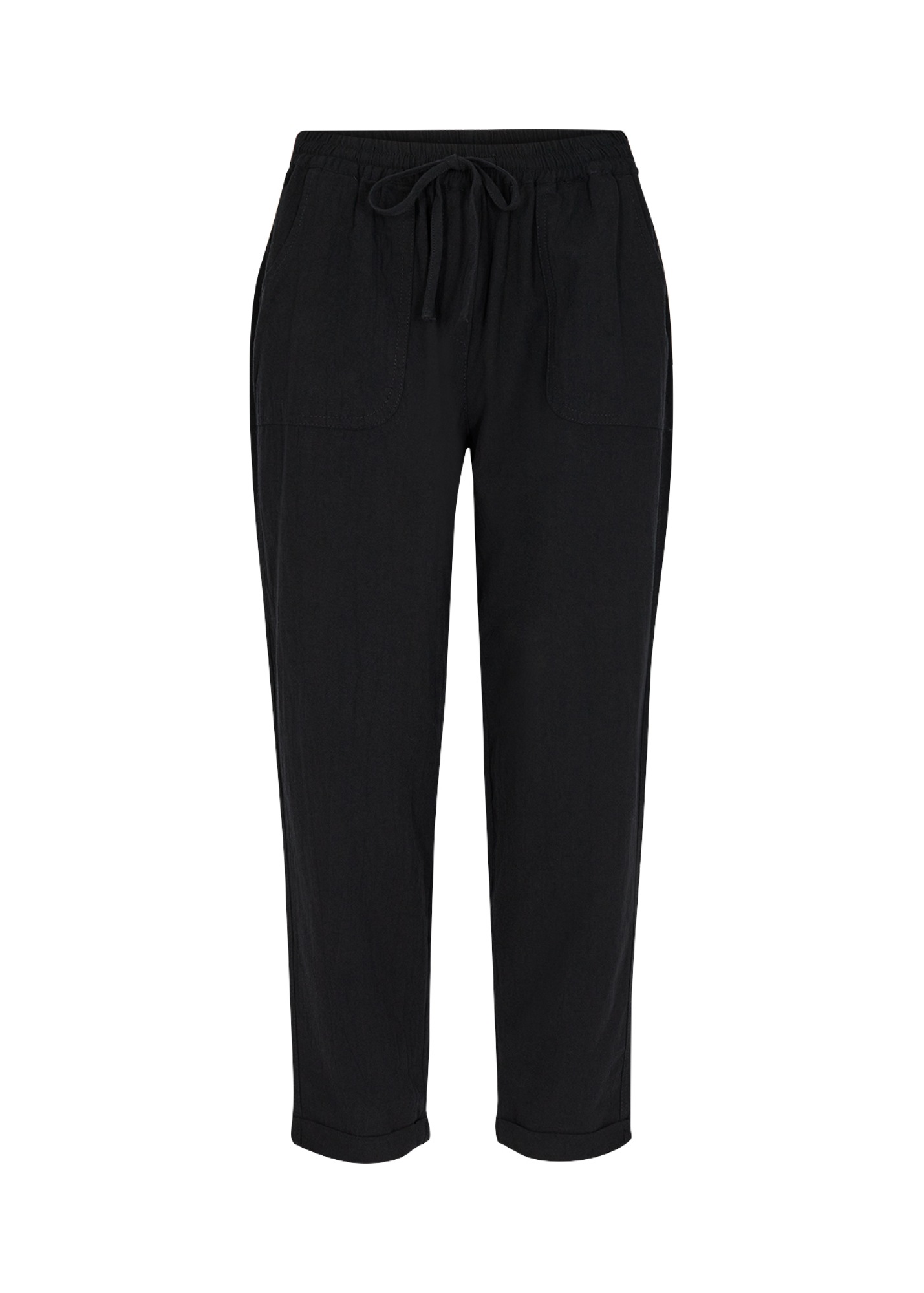 soyaconcept Schlupfhose »SC-CISSIE 10-C«, leichte Sommerhose aus Baumwolle in Leinenoptik