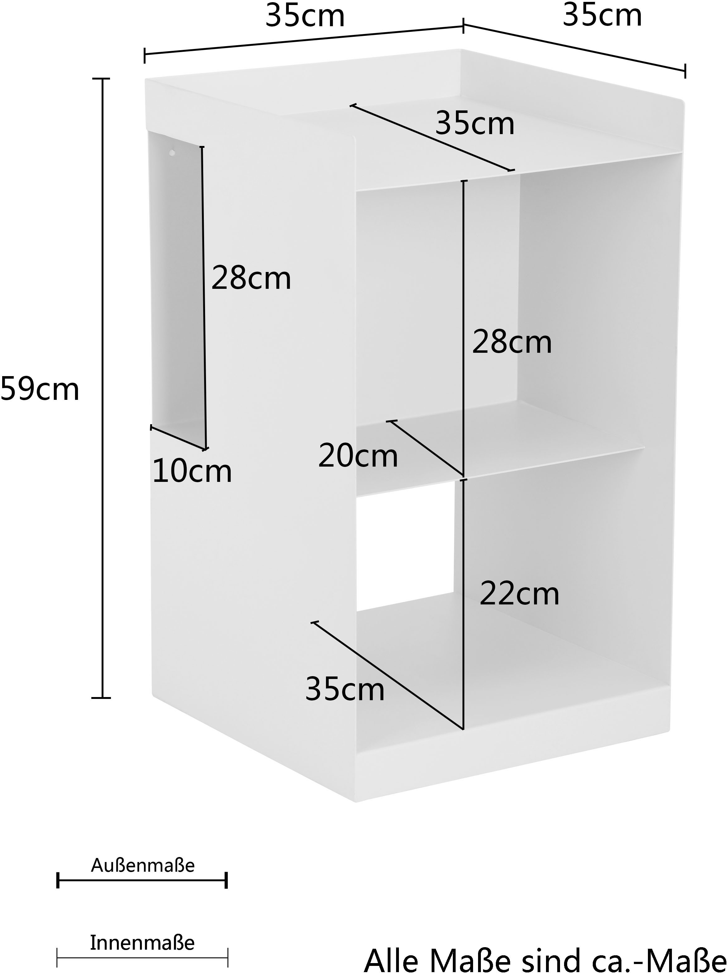 LeGer Home by Lena Gercke Beistelltisch »Nerida«, pulverbeschichtetes Metall, Breite 35 cm