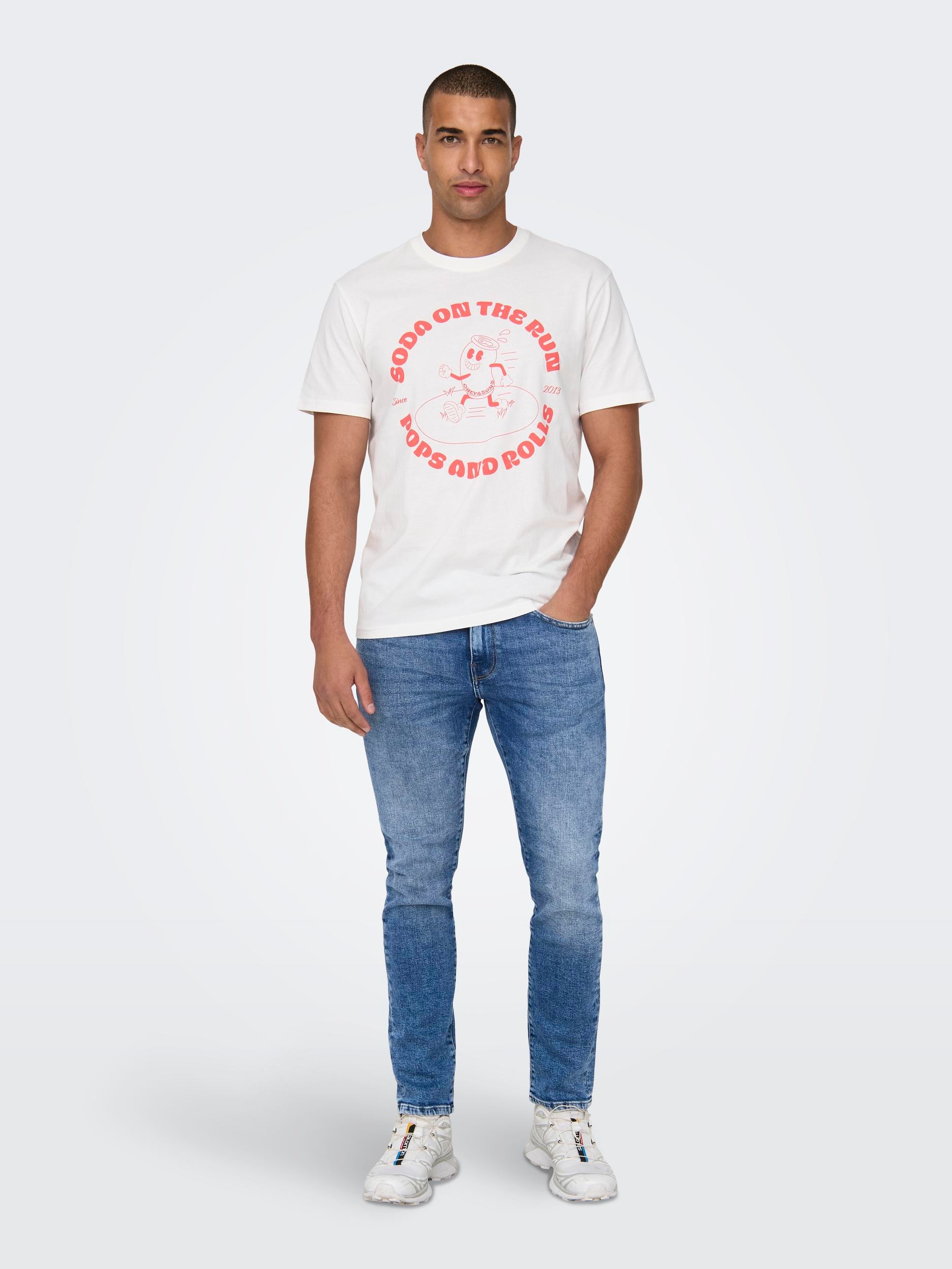 ONLY & SONS Straight-Jeans »ONSWEFT REGULAR WB 0021 TAI DNM NOOS«, im 4-Pocket-Style