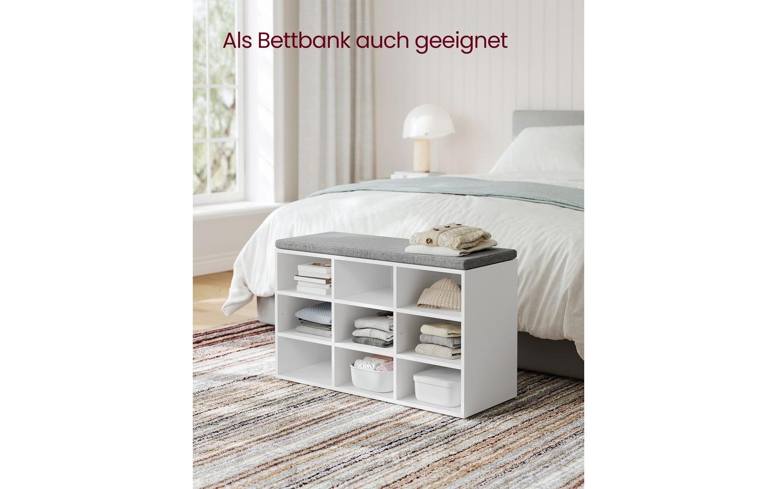 VASAGLE Schuhschrank »mit Polster 78.5 x 48 cm«