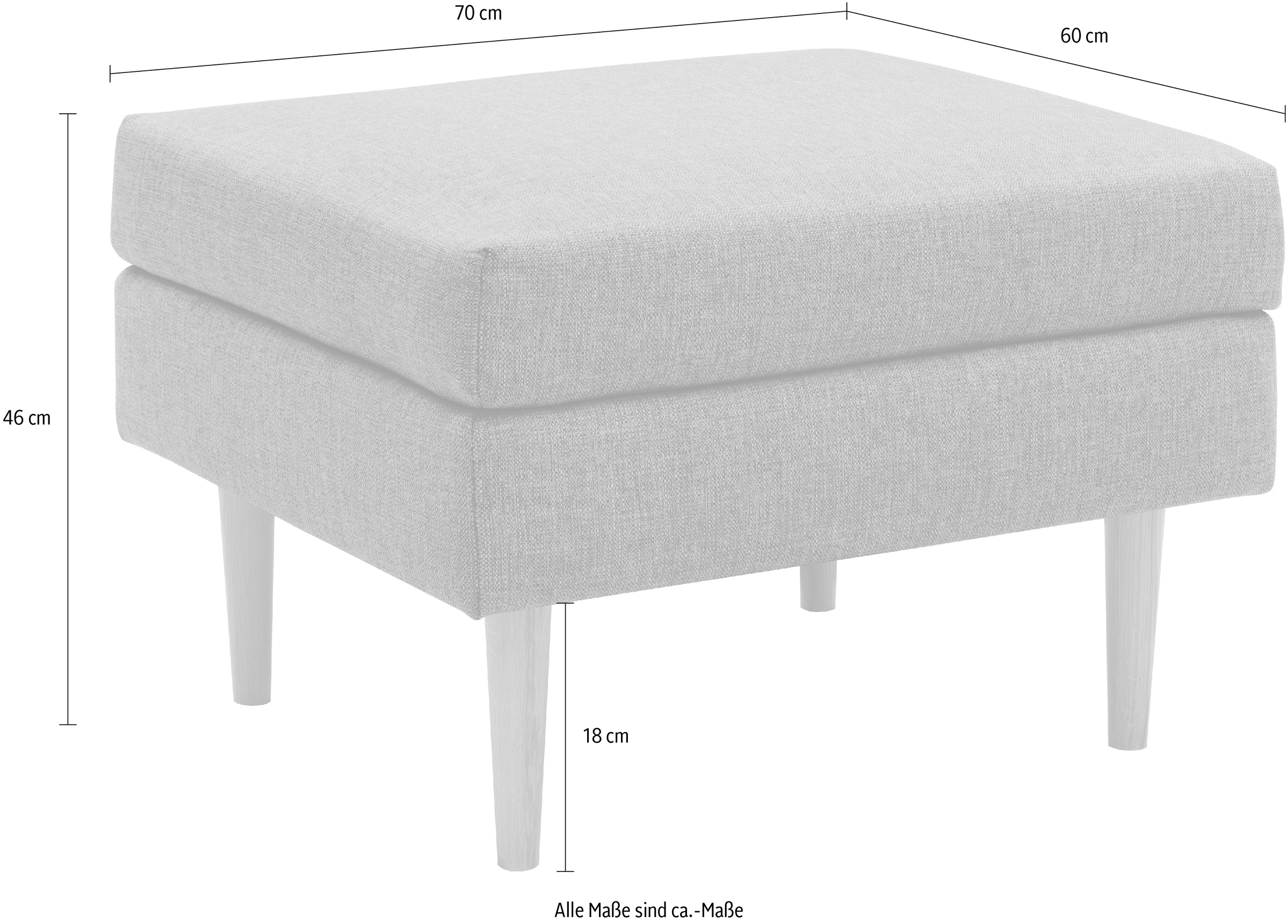 DOMO collection Polsterhocker »Filho, individuell erweiterbar«, Polsterhocker für Terrasse, Garten und Balkon, speziell für Outdoor