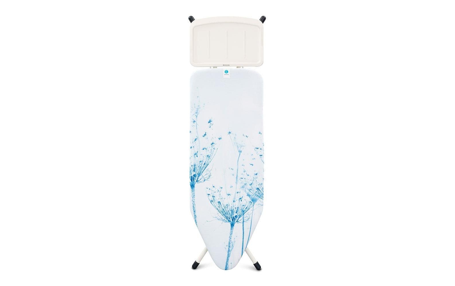 Brabantia Bügelbrett »Cotton Flower mit Dampfstationsabalge«, Bügelfläche 45 cmx124 cm