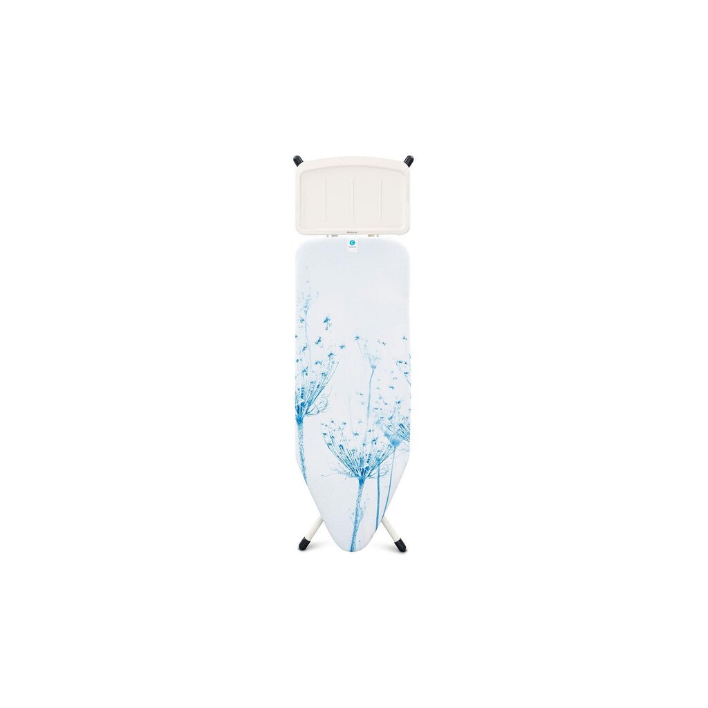 Brabantia Bügelbrett »Cotton Flower mit Dampfstationsabalge«, Bügelfläche 45 cmx124 cm