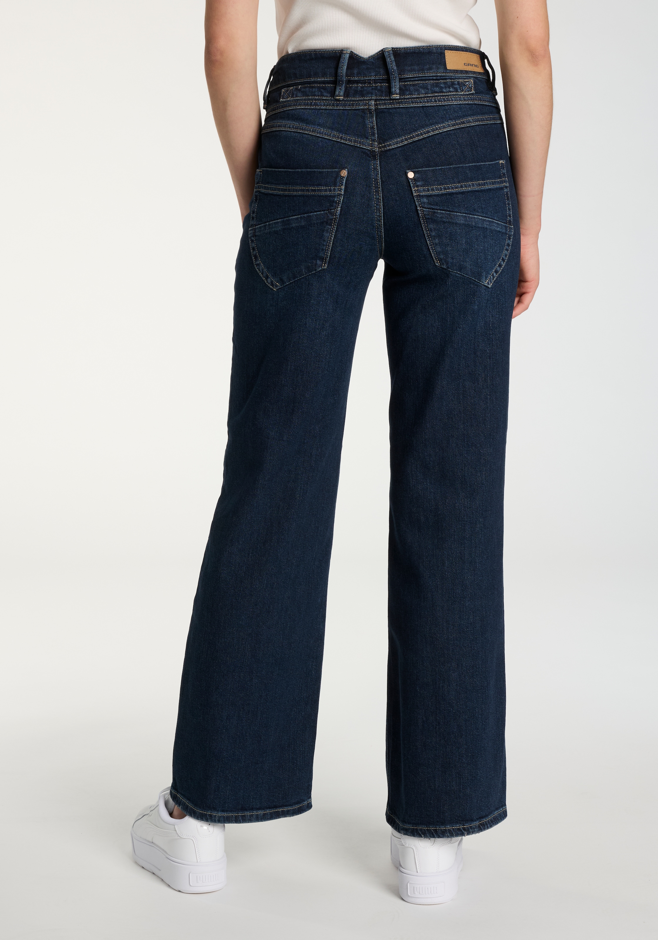 GANG Weite Jeans »94MEDINA WIDE«, mit Knopfverschluss