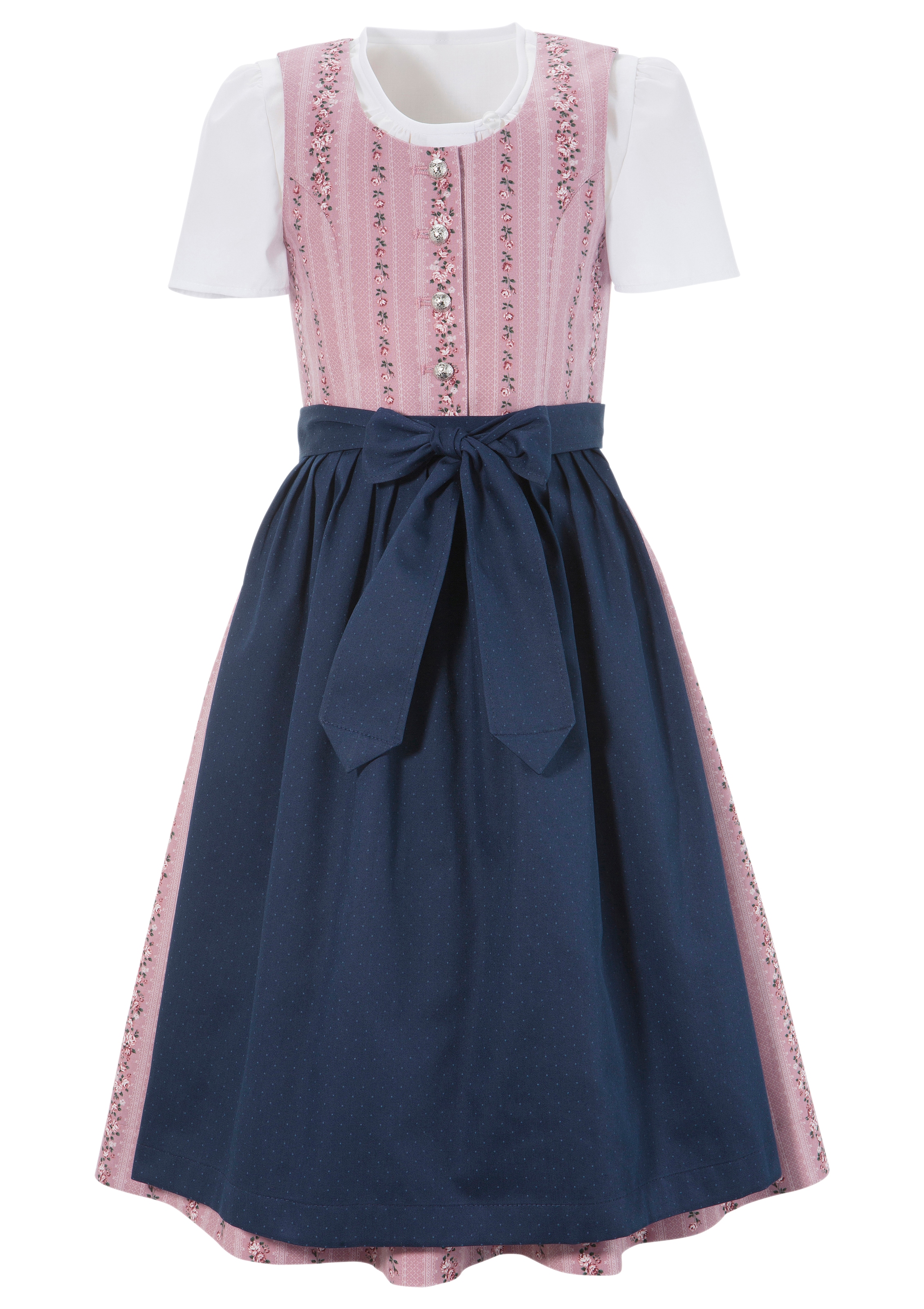 Image of Ackermann - Berwin & Wolff Dirndl, (3 tlg., mit Dirndlbluse), Kinder, mit traditionellem Rankenmuster einkaufen bei Ackermann Versand Schweiz