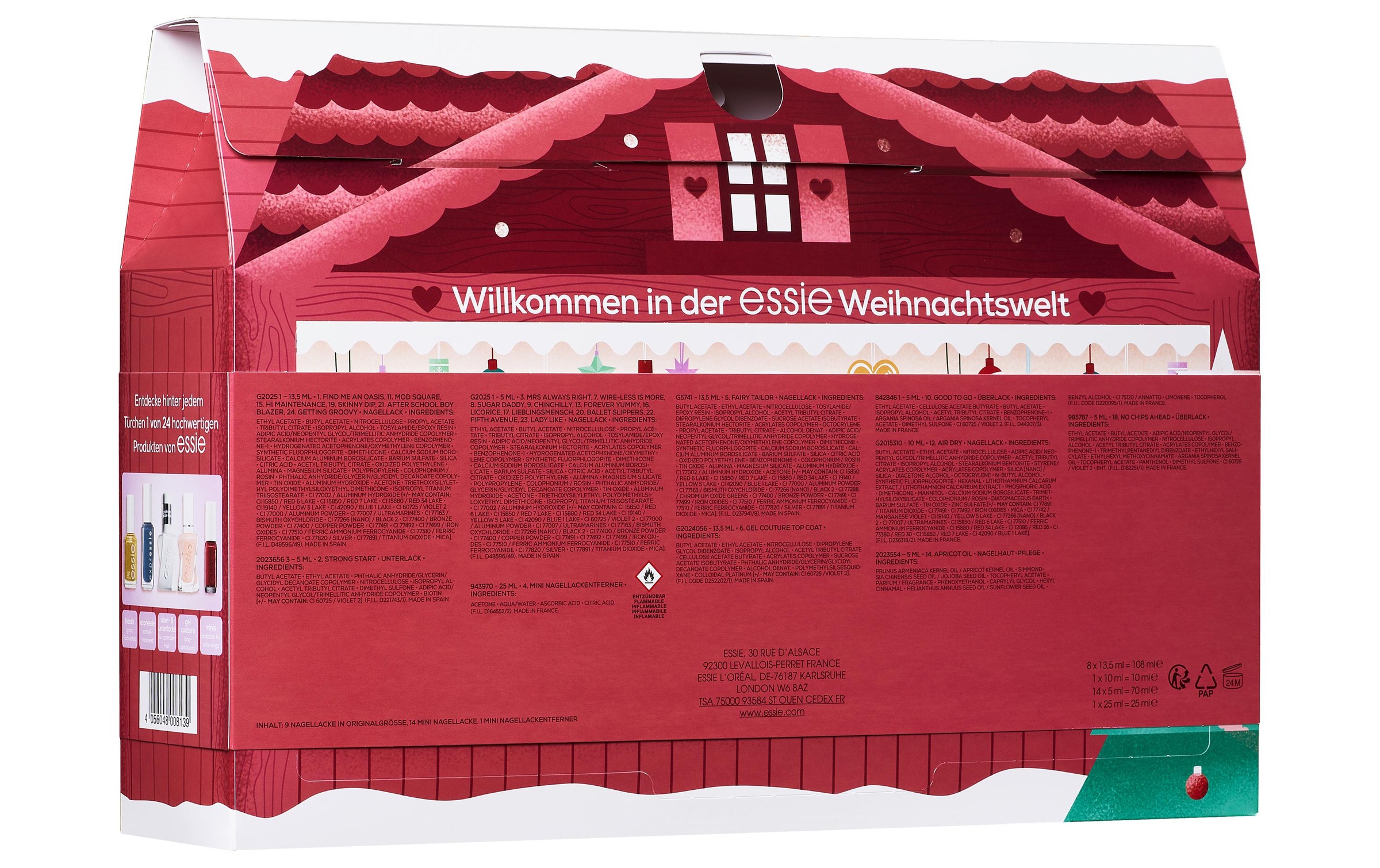 essie Adventskalender »Nagellack«, Es liegt keine Altersempfehlung vor
