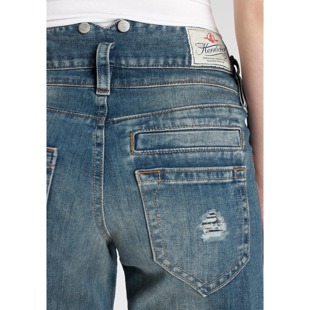 Herrlicher Boyfriend-Jeans »Jeans Pitch HI Tap Organic Denim«, Abriebeffekte, Vintage, umweltfreundlich dank Kitotex Technology
