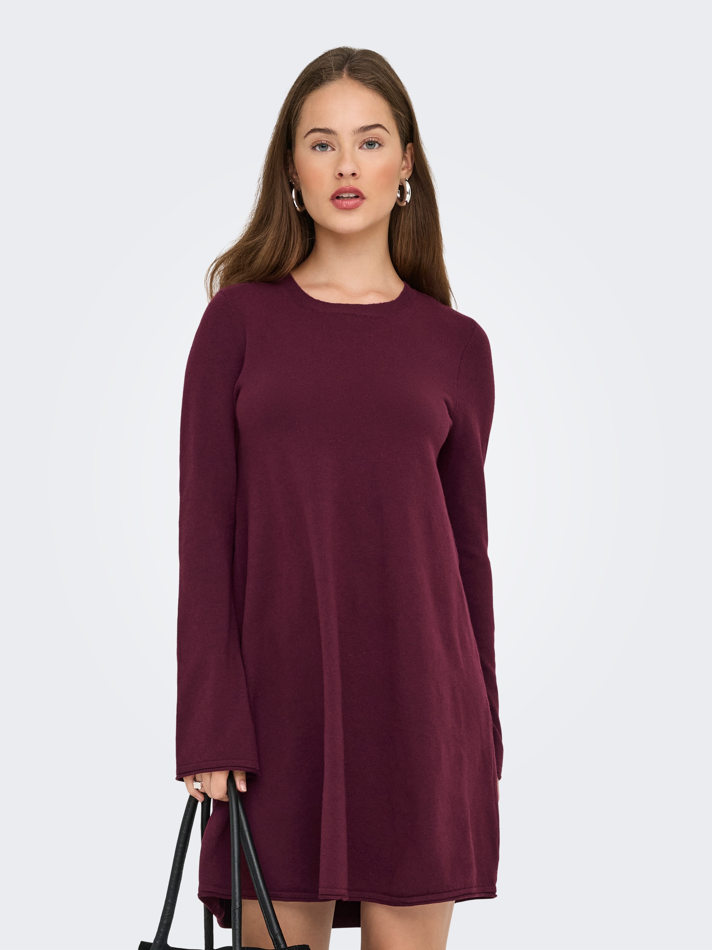 ONLY Midikleid »ONLAMALIO LIFE LS ONECK DRESS KNT« Sommerkleid