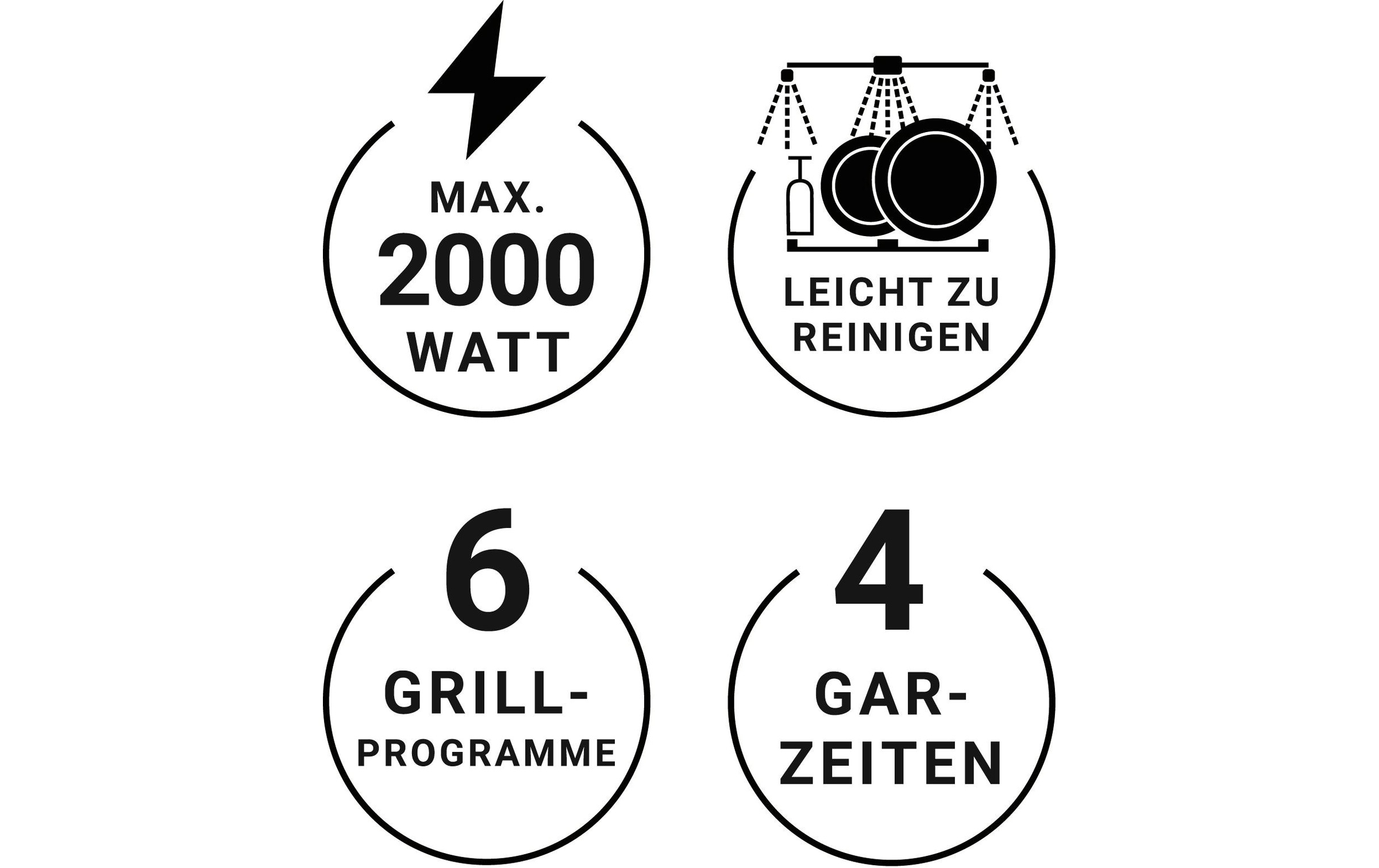 Kontaktgrill »N8Werk Smart 2000 W«