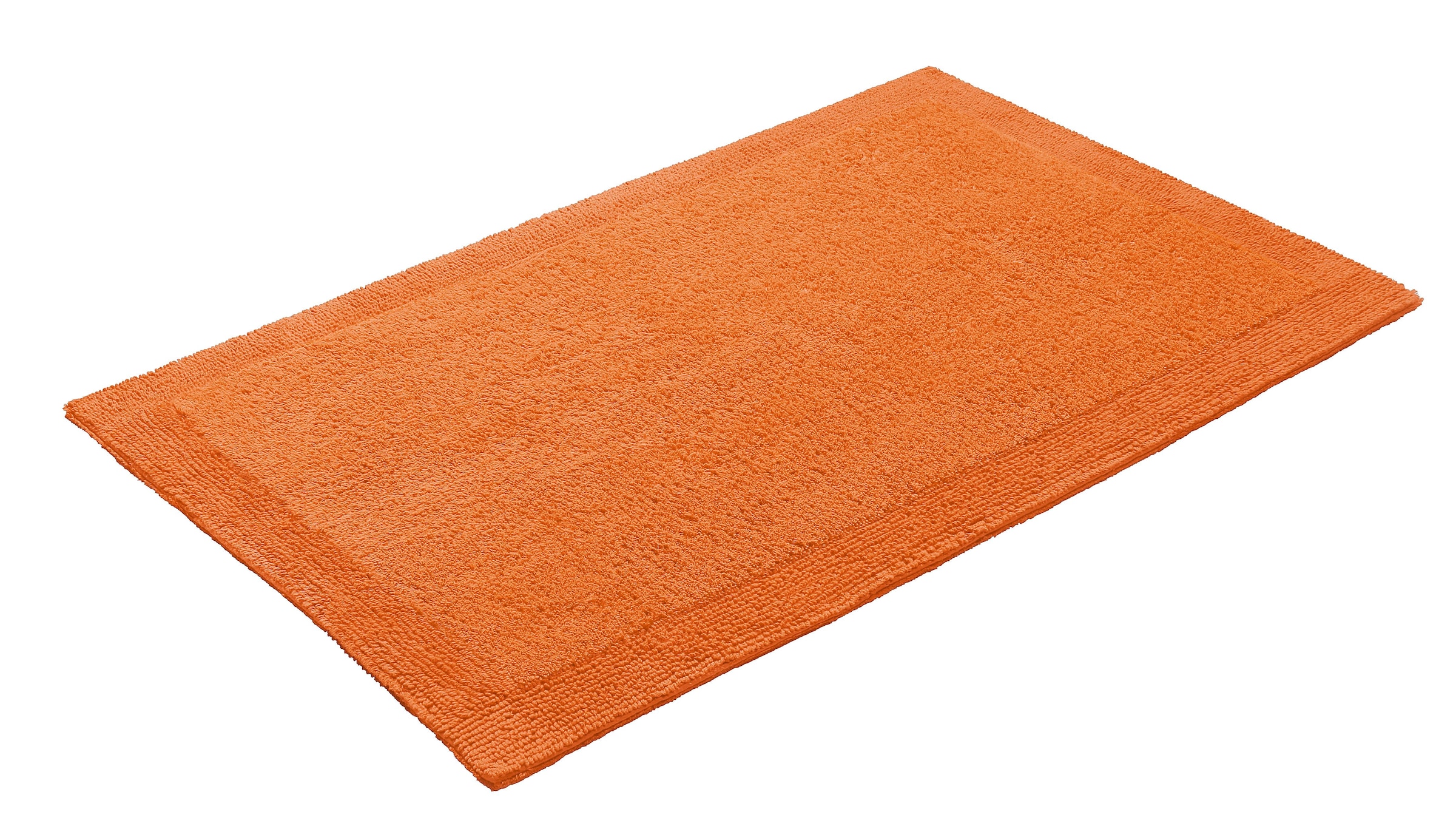 my home Badematte »Kapra, Badvorleger, Badezimmer Teppich«, beidseitig nutzbar-fussbodenheizungsgeeignet-strapazierfähig, mit Bordüre, Badteppich, Badematte, Baumwolle