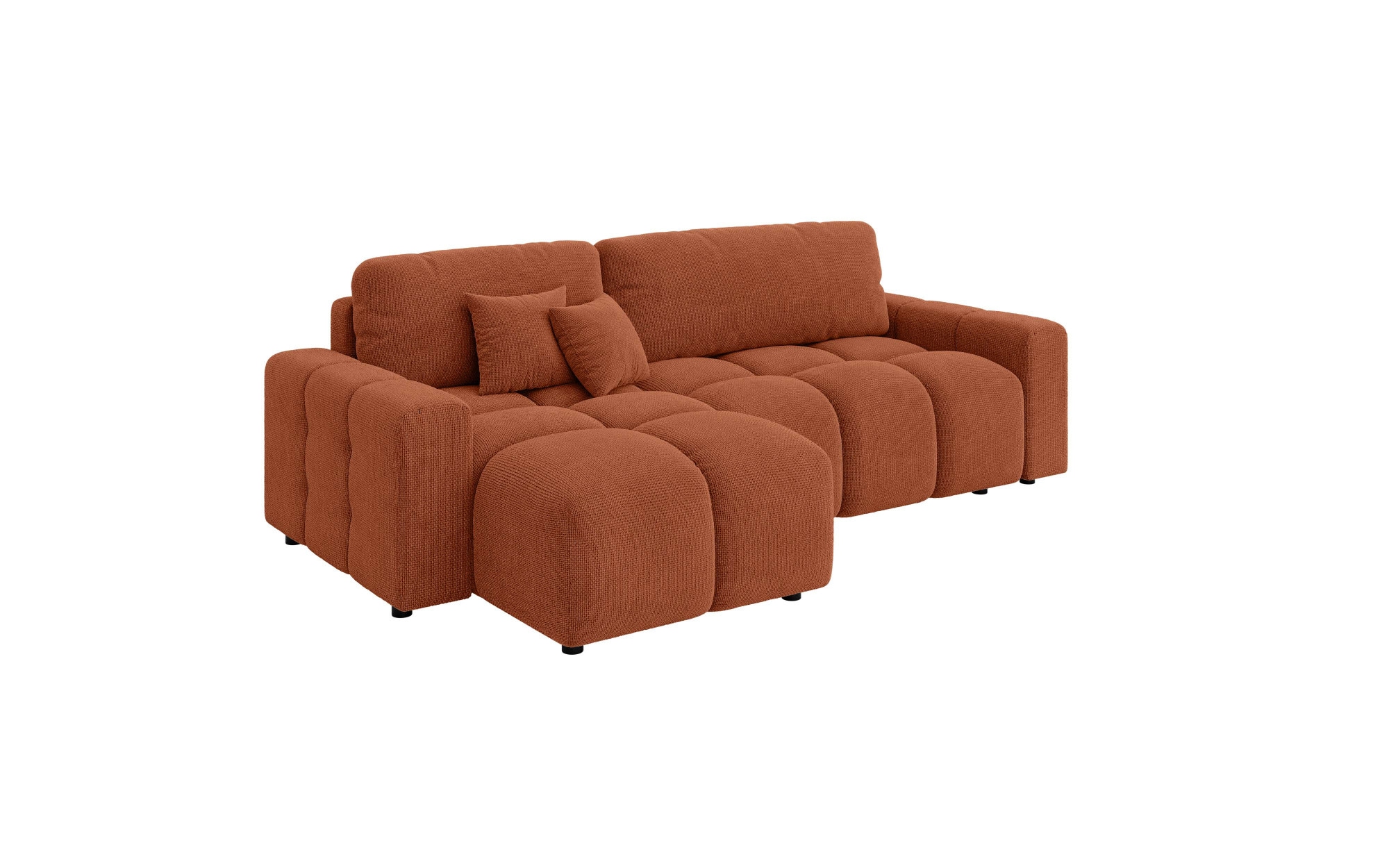 INOSIGN Ecksofa »FELICI, Schlafsofa 233cm, L-Form mit Recamiere beidseitig montierbar«, Designsofa mit Bettfunktion und Bettkasten, Masse B/T/H: 233/142/88 cm