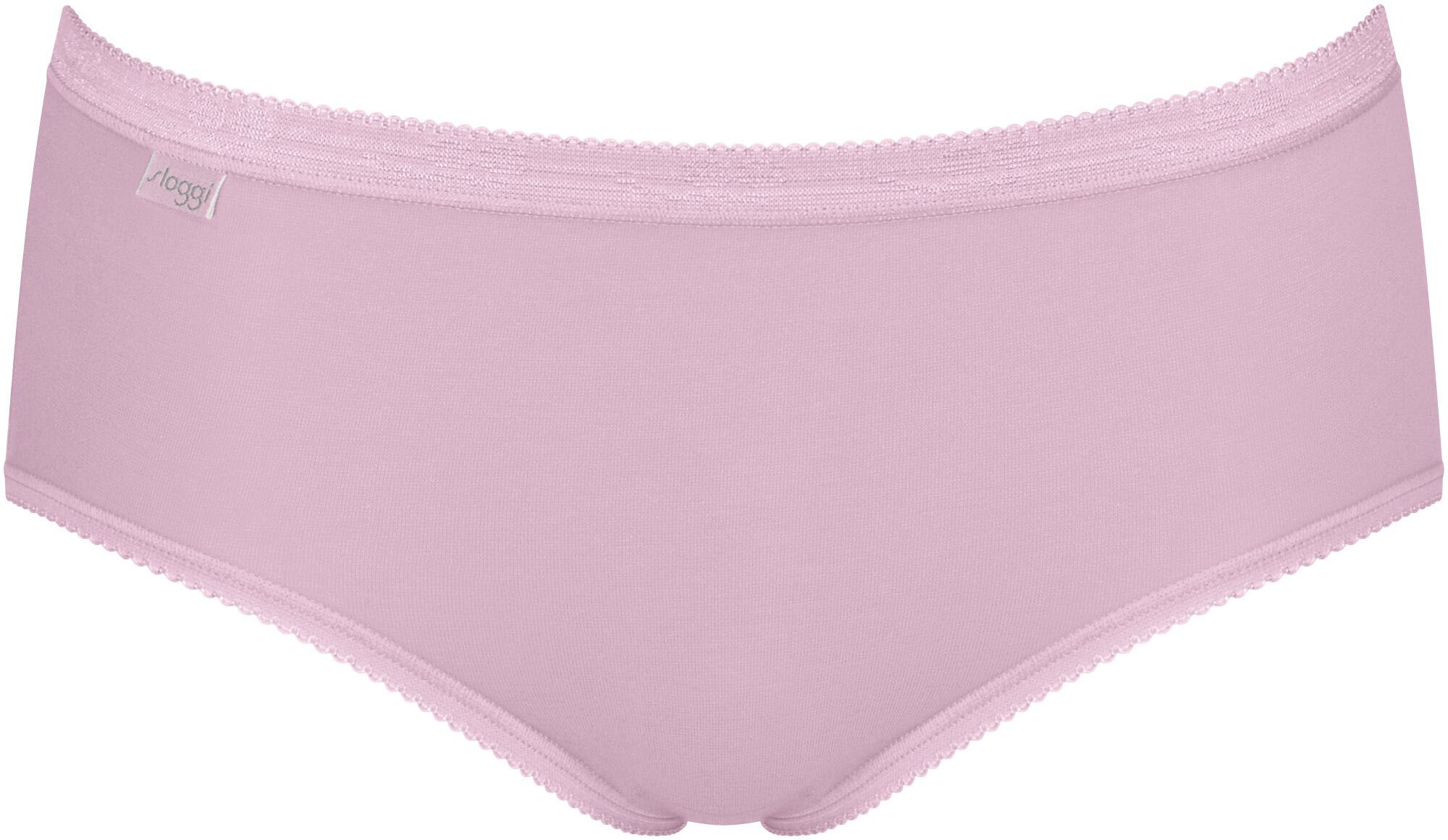 sloggi Midislip »Basic+«, (3er Pack), Baumwollmix, klassischer Stil, mittelhoher Bund, Softnähte