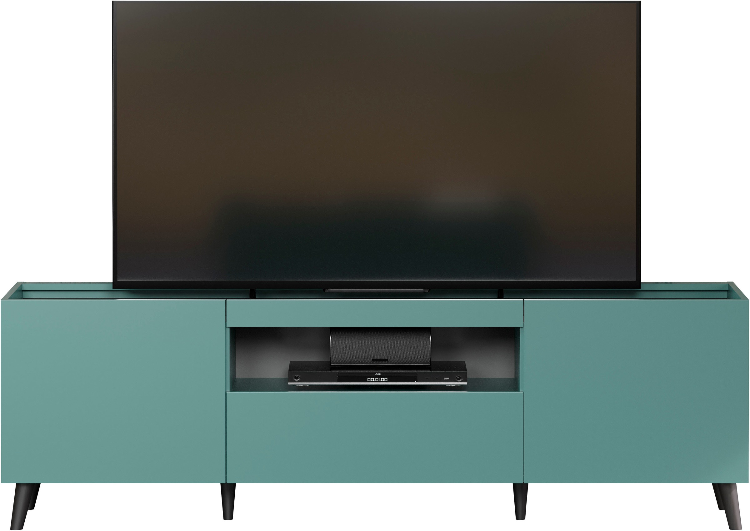 andas TV-Board »Mikkeline«, (1 St.), matt, B / H: ca. 181 / 60 cm,  TV-Schrank, blau, Türkis online bestellen | Jelmoli-Versand