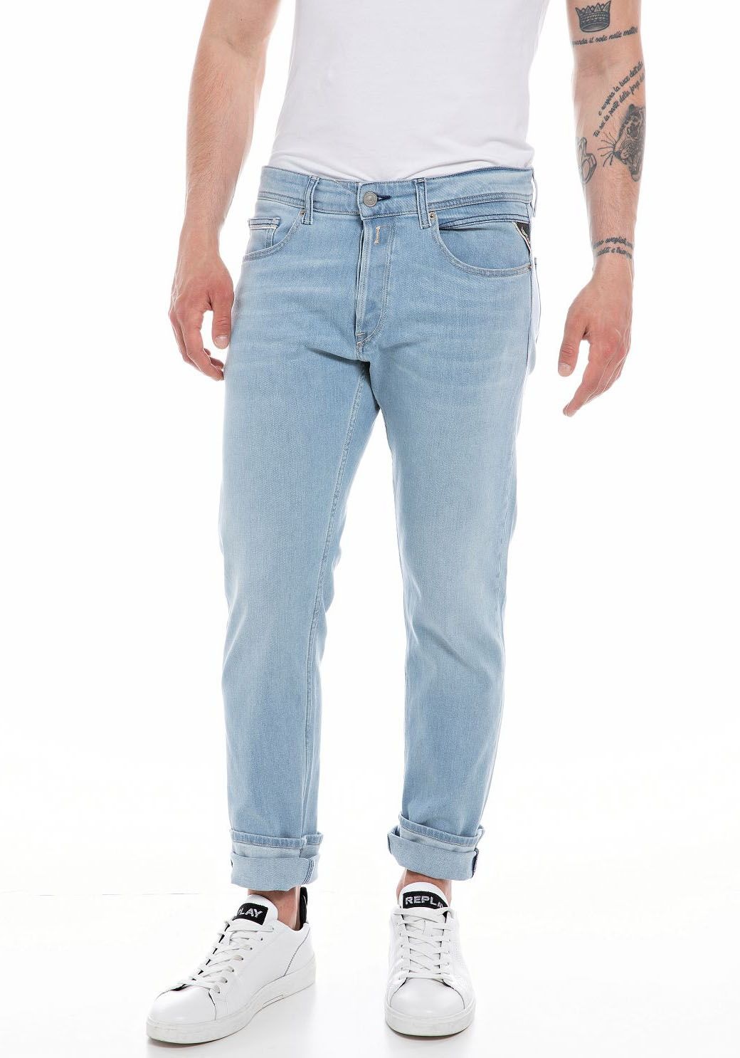 Replay Straight-Jeans »GROVER«, in vielen verschiedenen Waschungen, mit Stretch kaufen
