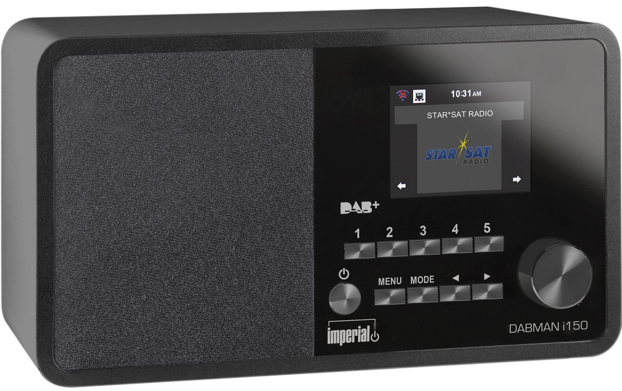 IMPERIAL Internet-Radio »Dabman i150 Schwarz«, (WLAN Digitalradio (DAB+)-Internetradio-FM-Tuner)