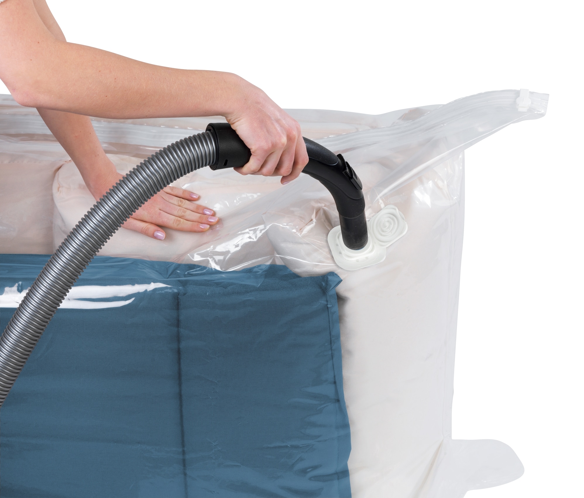 WENKO Vakuumierbeutel »Vakuum Jumbo Cube XXL«, extra grosser Vakuumbeutel für Kleidung, Gartenpolster & Bettdecken