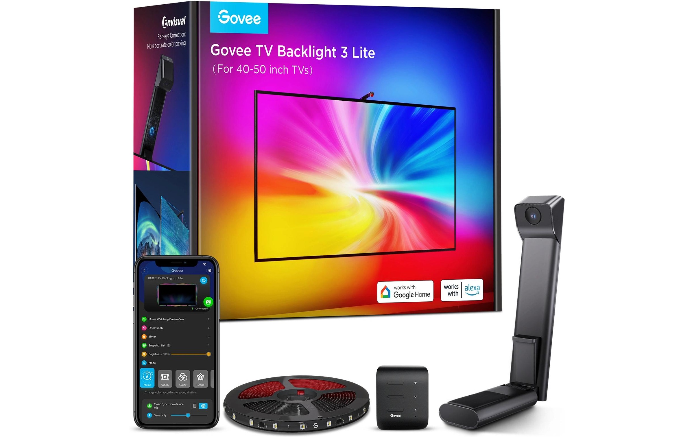 Govee LED-Streifen »T3, 40-50, WiFi, BT, RGBICW« 72 Stk.-flammig