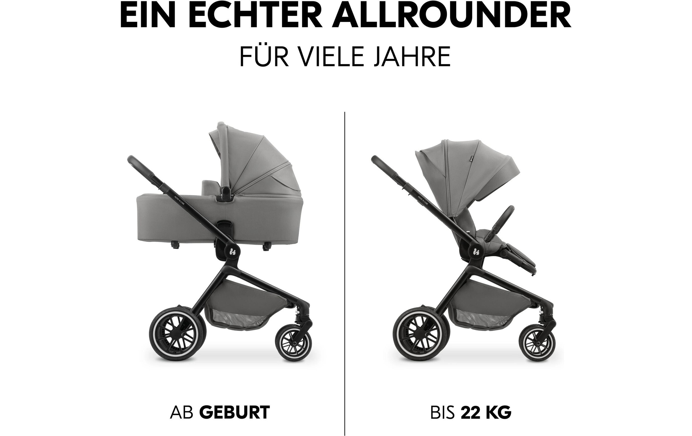 Hauck Kombi-Kinderwagen »Move N Care Set«, 22 kg