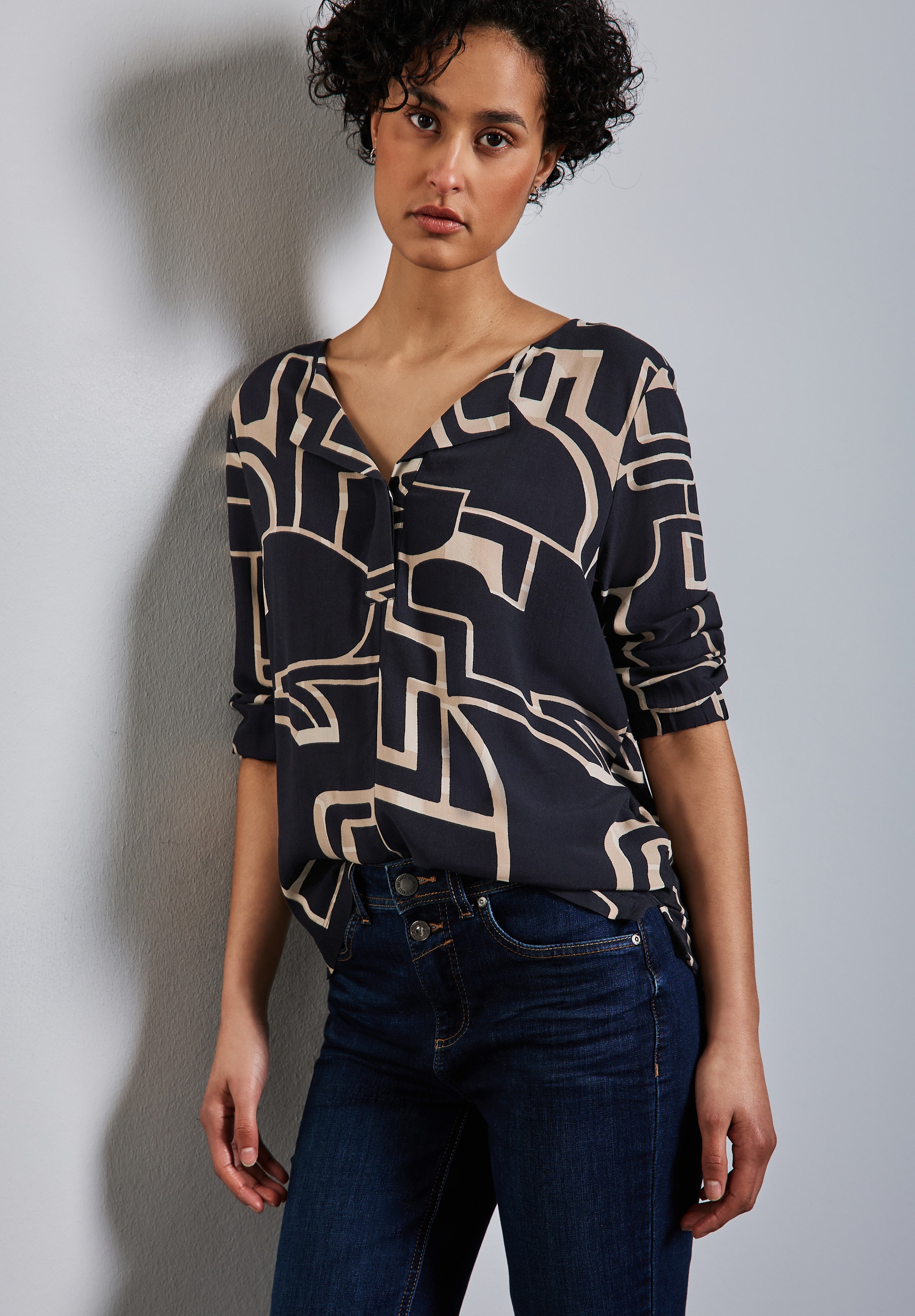 STREET ONE 3/4-Arm-Shirt, mit All-Over Print