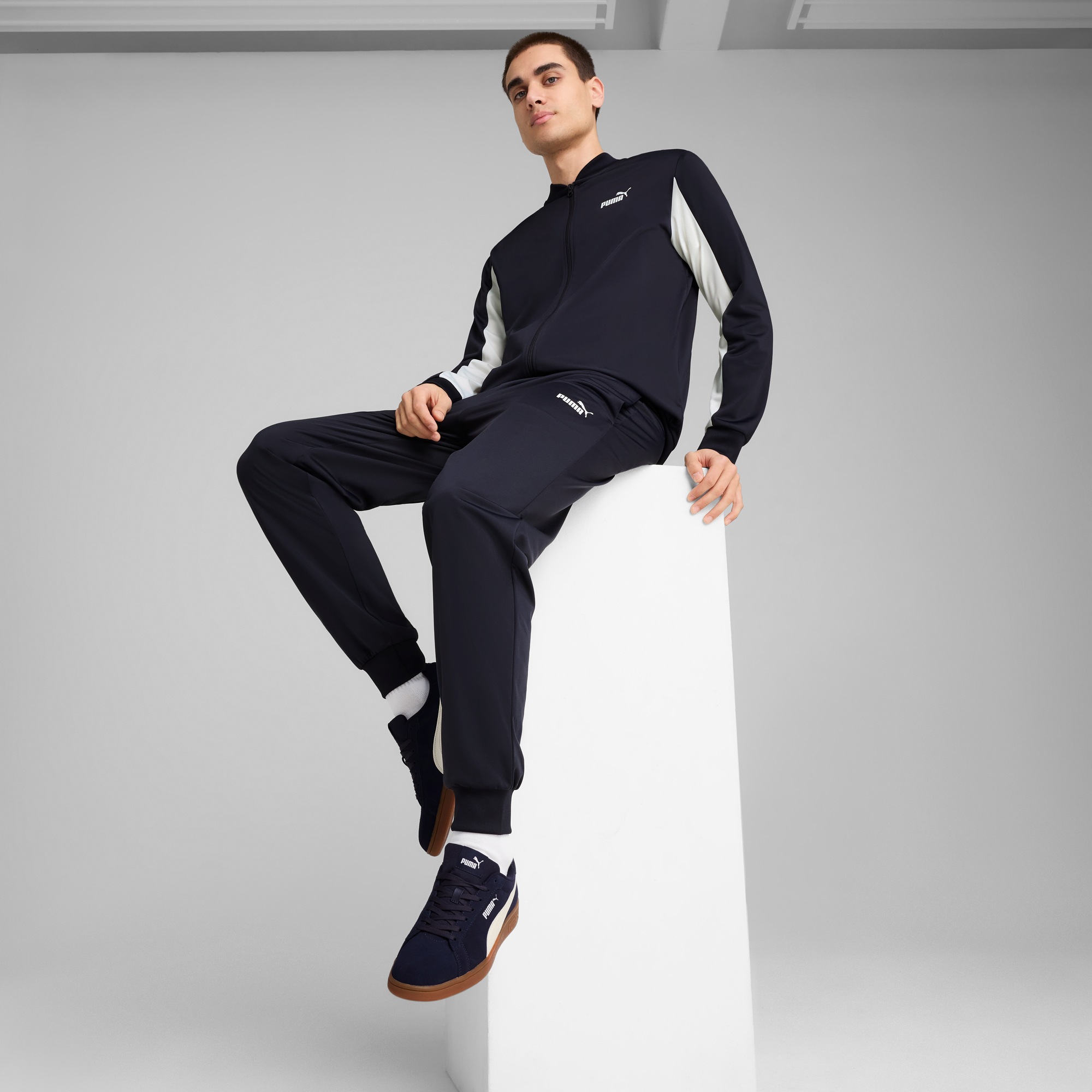 PUMA Trainingsanzug »POLY BASEBALL SUIT« 2 Stk. zweiteiliges Set, mit elastischem Bund, mit verstellbarem Kordelzug