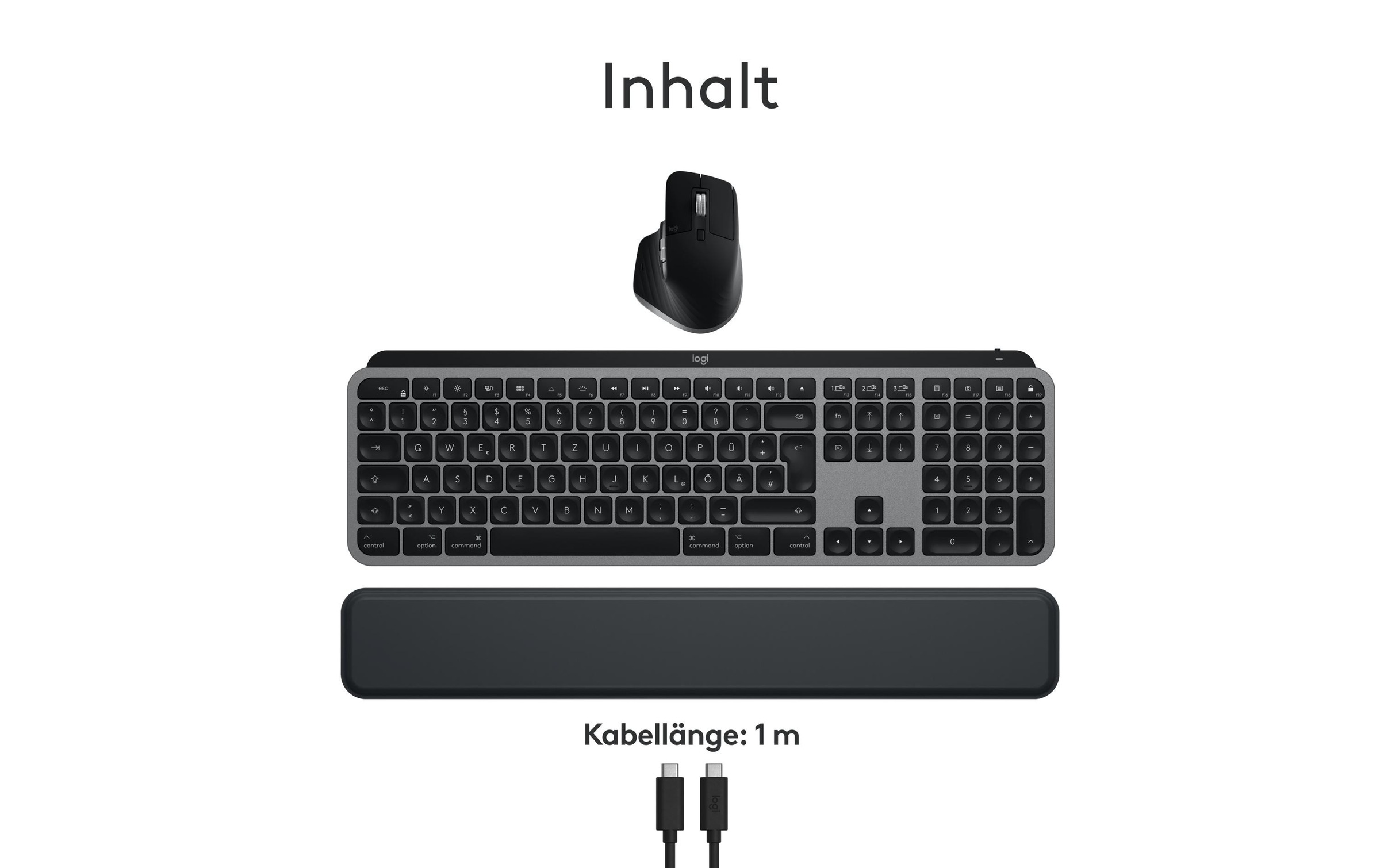 Logitech Tastatur- und Maus-Set »MX Keys S Combo for Mac«