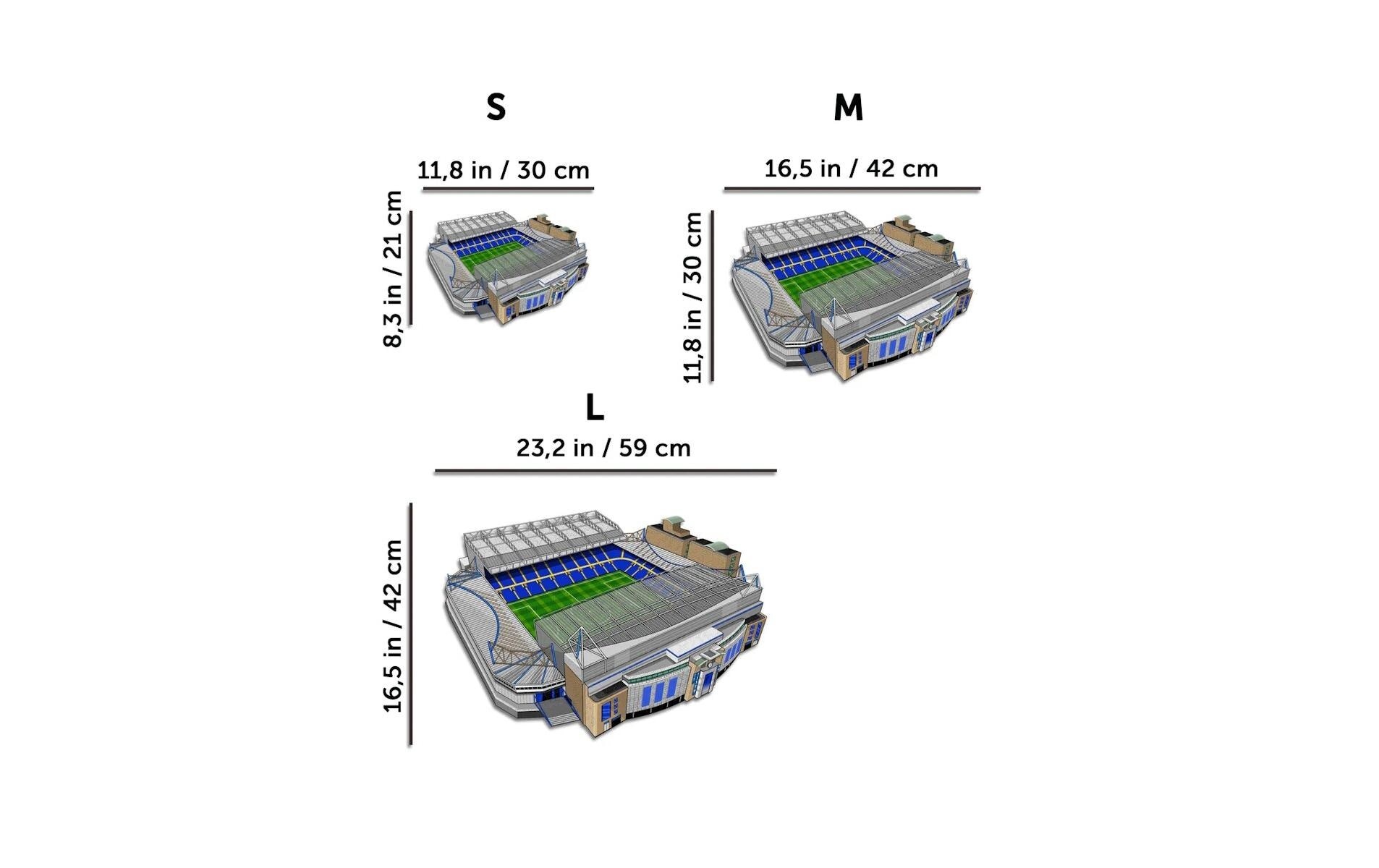 Puzzle »Iconic Chelesea FC – Stamford Bridge Stadium«, Holzart: Birke (Herkunftsland: China)
