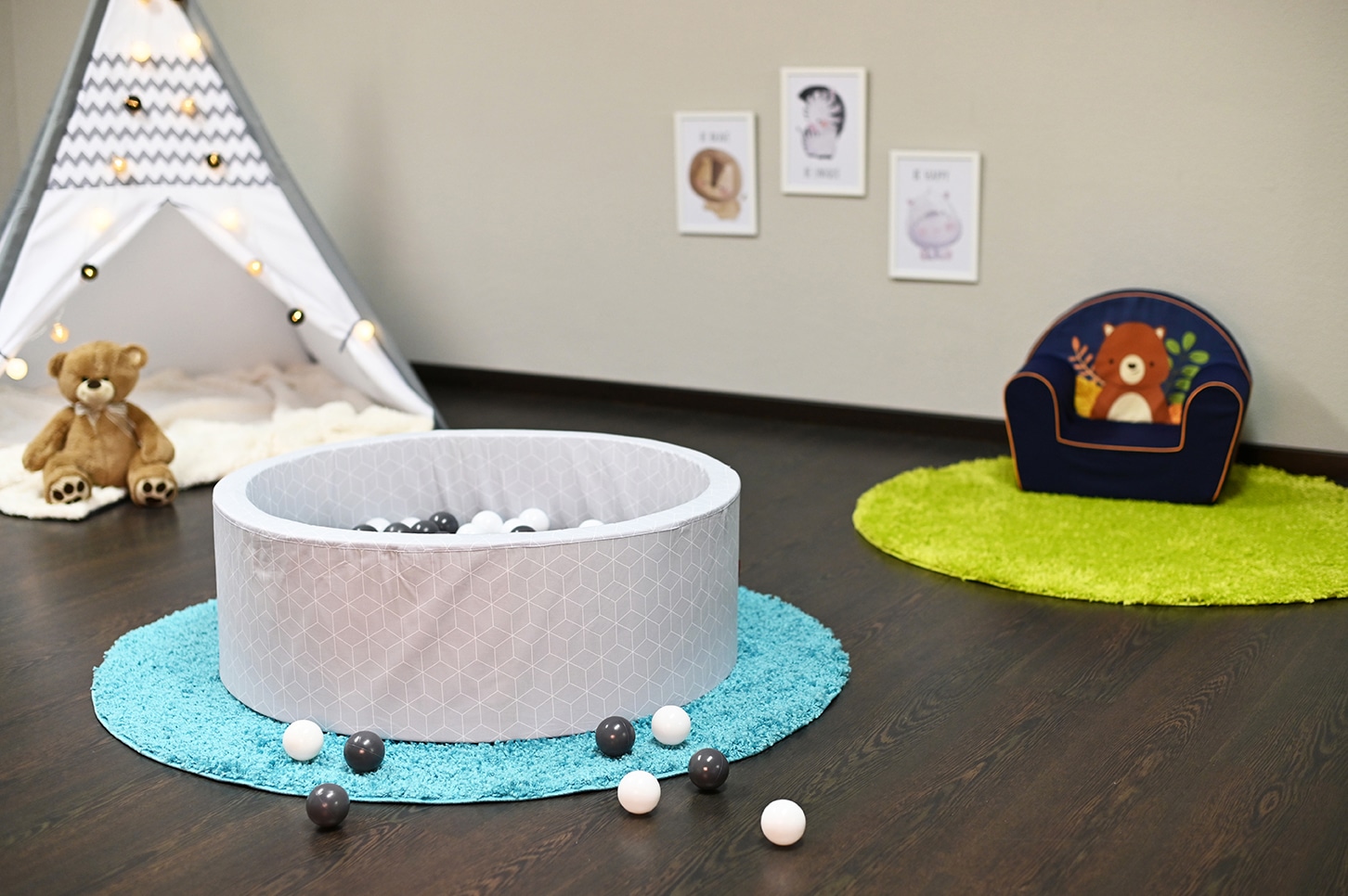 Knorrtoys® Bällebad »Soft, Cube Grey«, mit 300 Bällen Grey/creme; Made in Europe